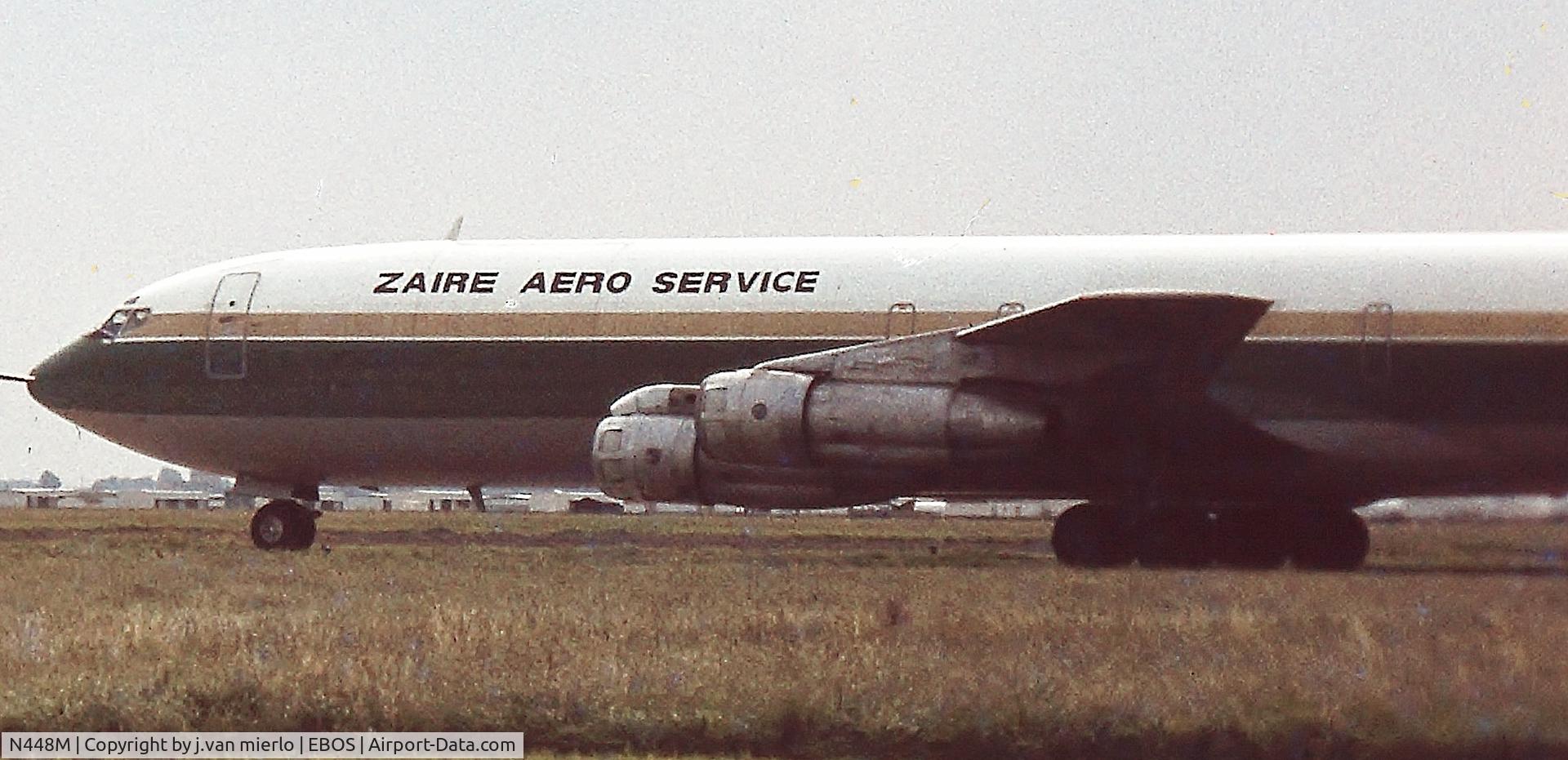 N448M, 1967 Boeing 707-321C C/N 19270, Taken by surprise when this a/c came in during  an interruption of the Ostend Air Show '78 Belgium