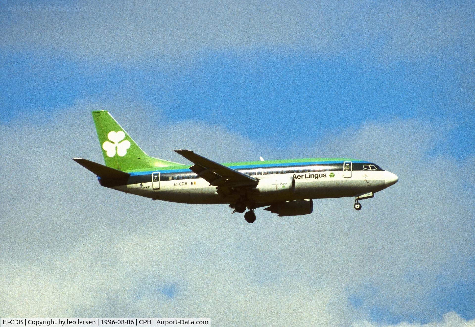 EI-CDB, 1990 Boeing 737-548 C/N 24919, Copenhagen 6.8.1996