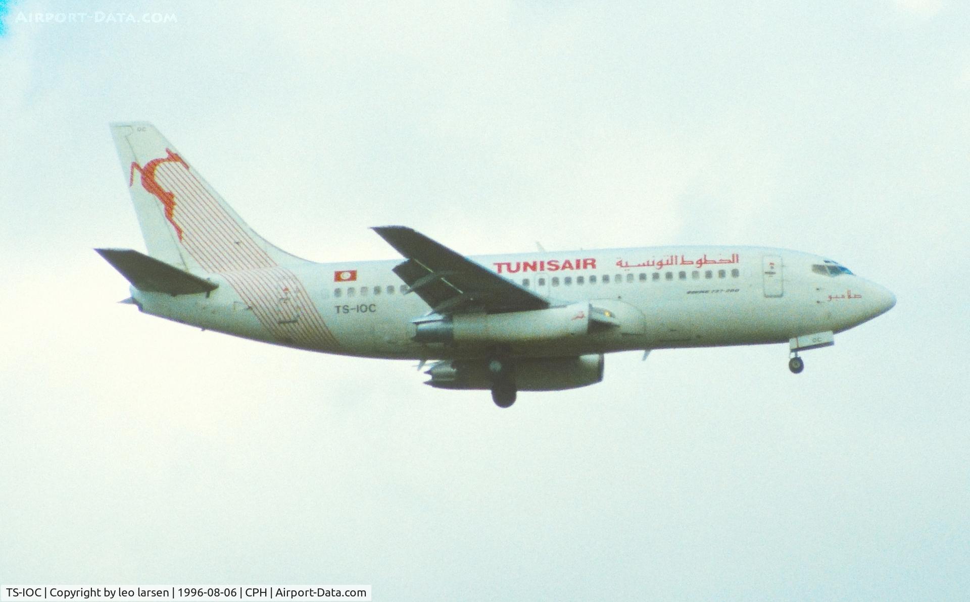 TS-IOC, 1979 Boeing 737-2H3 C/N 21973, Copenhagen 6.8.1996