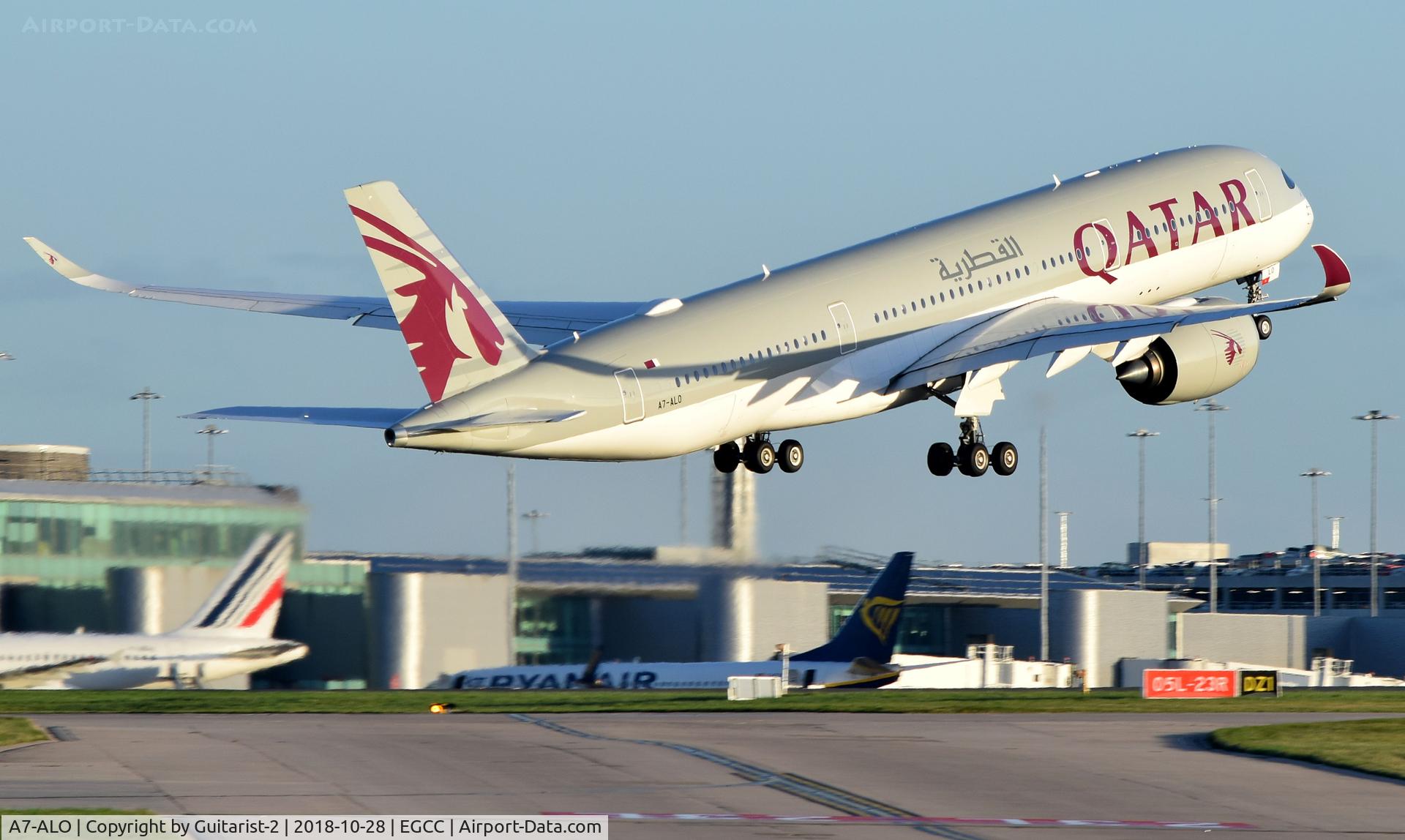 A7-ALO, 2016 Airbus A350-941 C/N 063, At Manchester