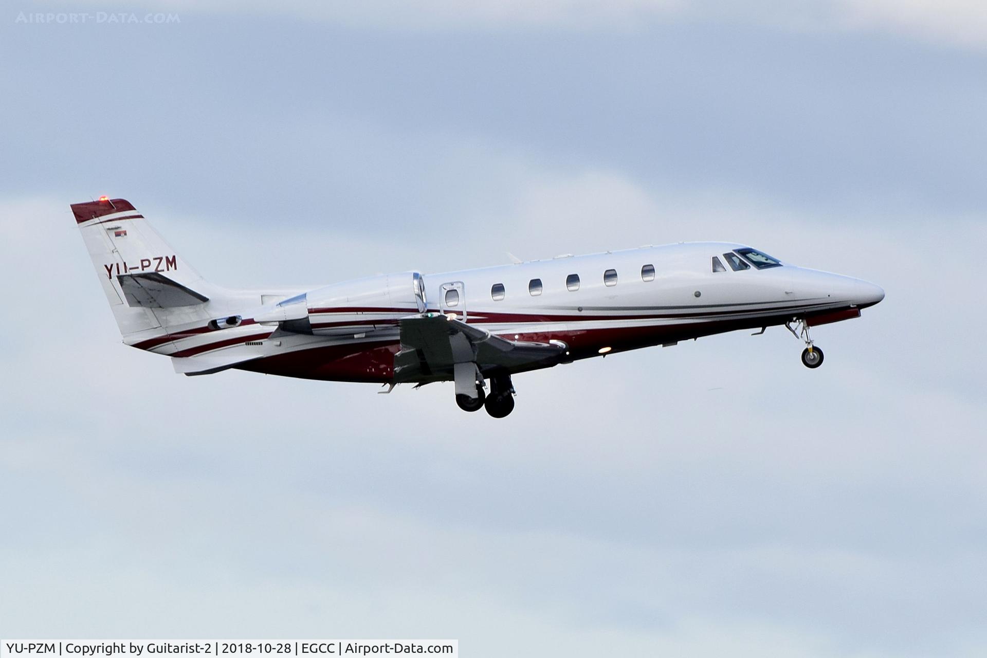 YU-PZM, 2016 Cessna 560XL Citation XLS+ C/N 560-6226, At Manchester