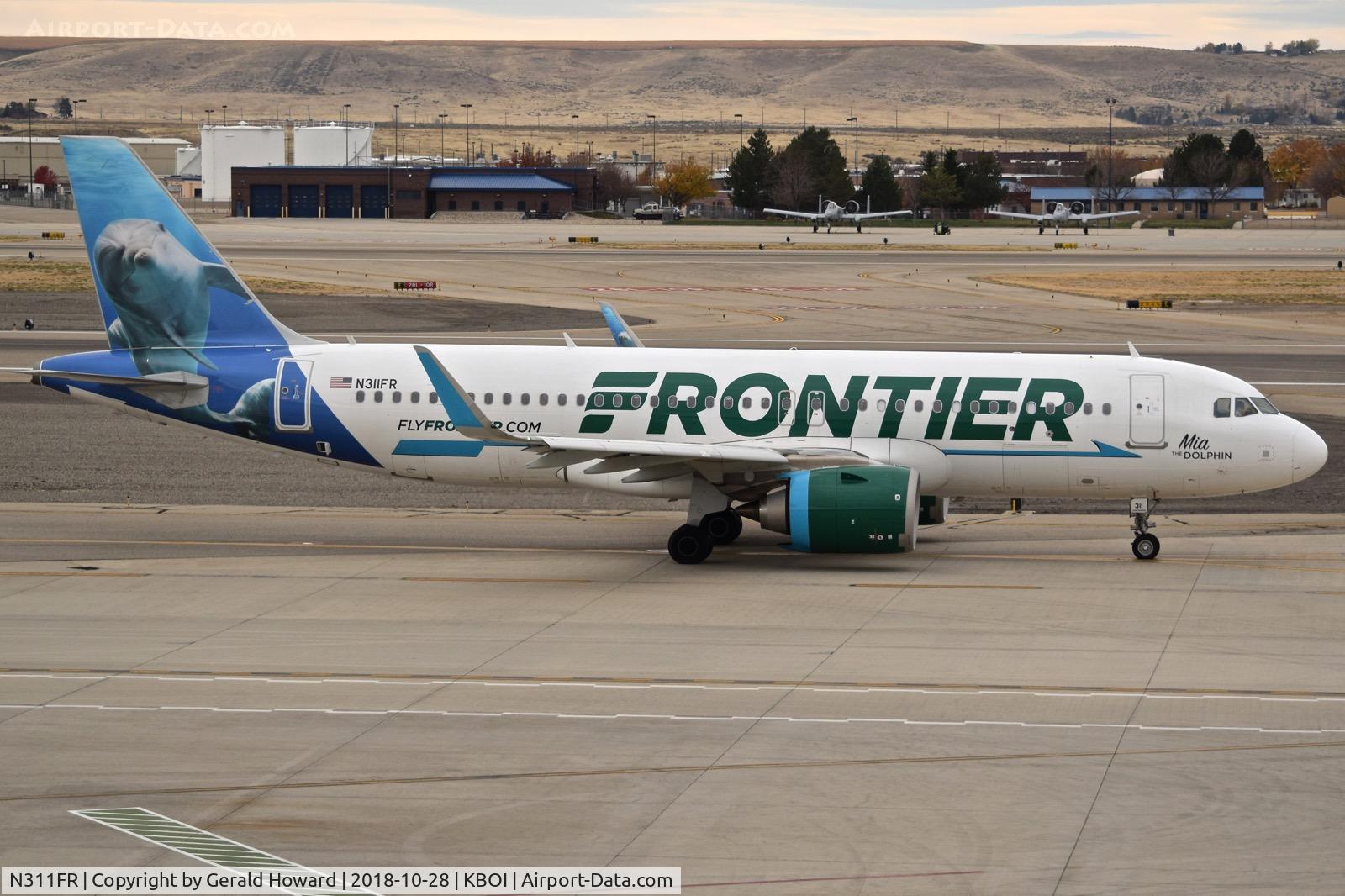 N311FR, 2017 Airbus A320-251N C/N 7642, Taxiing on Alpha.