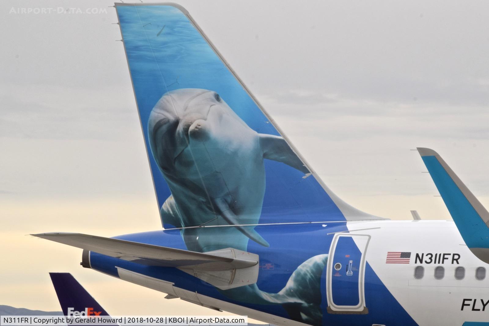 N311FR, 2017 Airbus A320-251N C/N 7642, Mia the Dolphin.