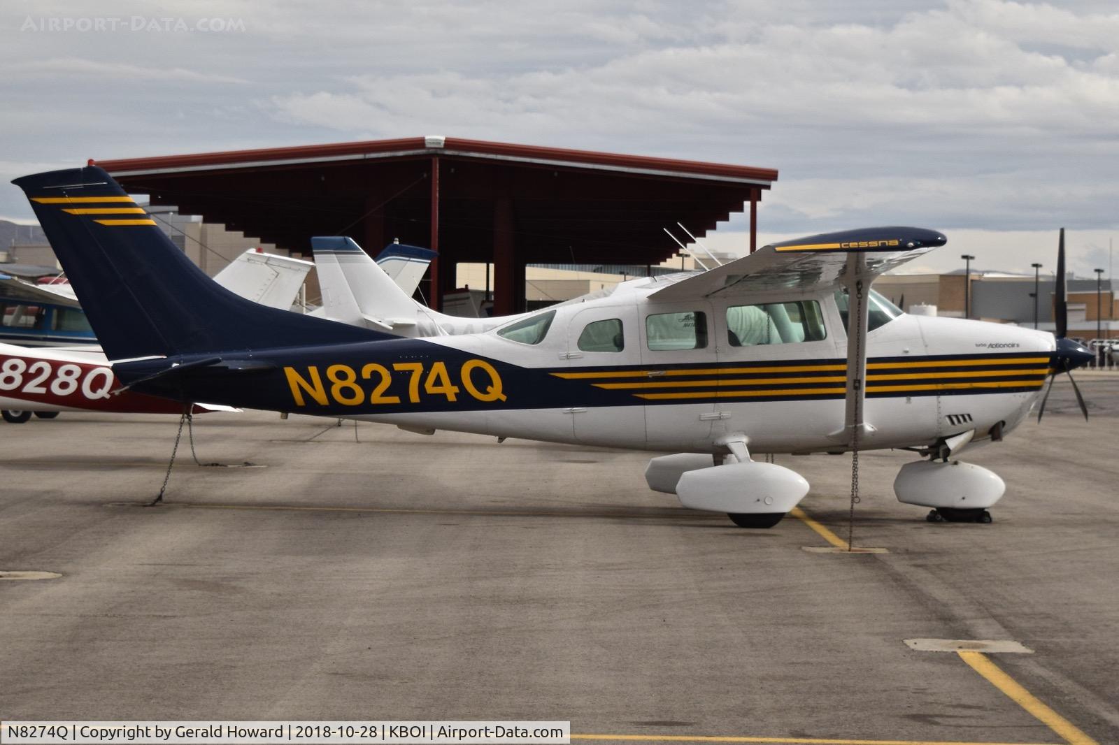 N8274Q, 1976 Cessna TU206F Turbo Stationair C/N U20603135, Parked on the north GA ramp.