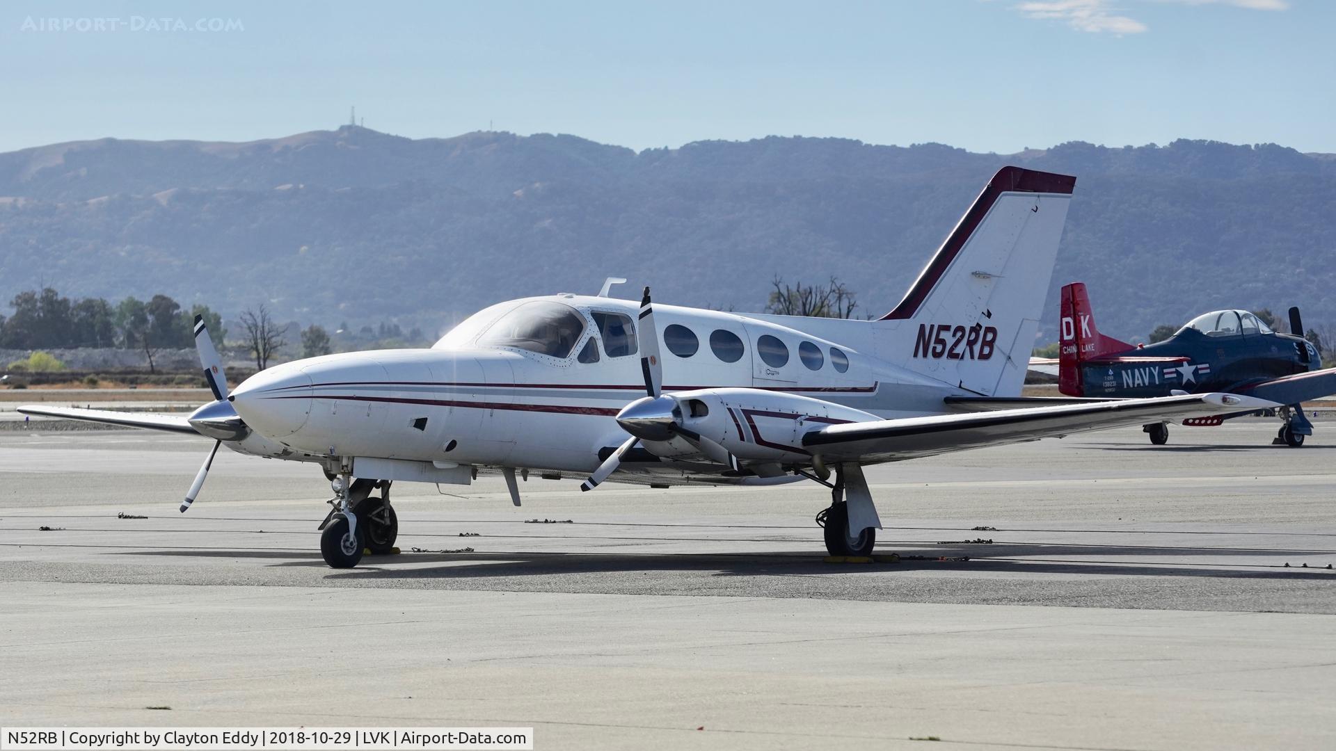 N52RB, 1979 Cessna 414A Chancellor C/N 414A0302, Livermore Airport California 2018.