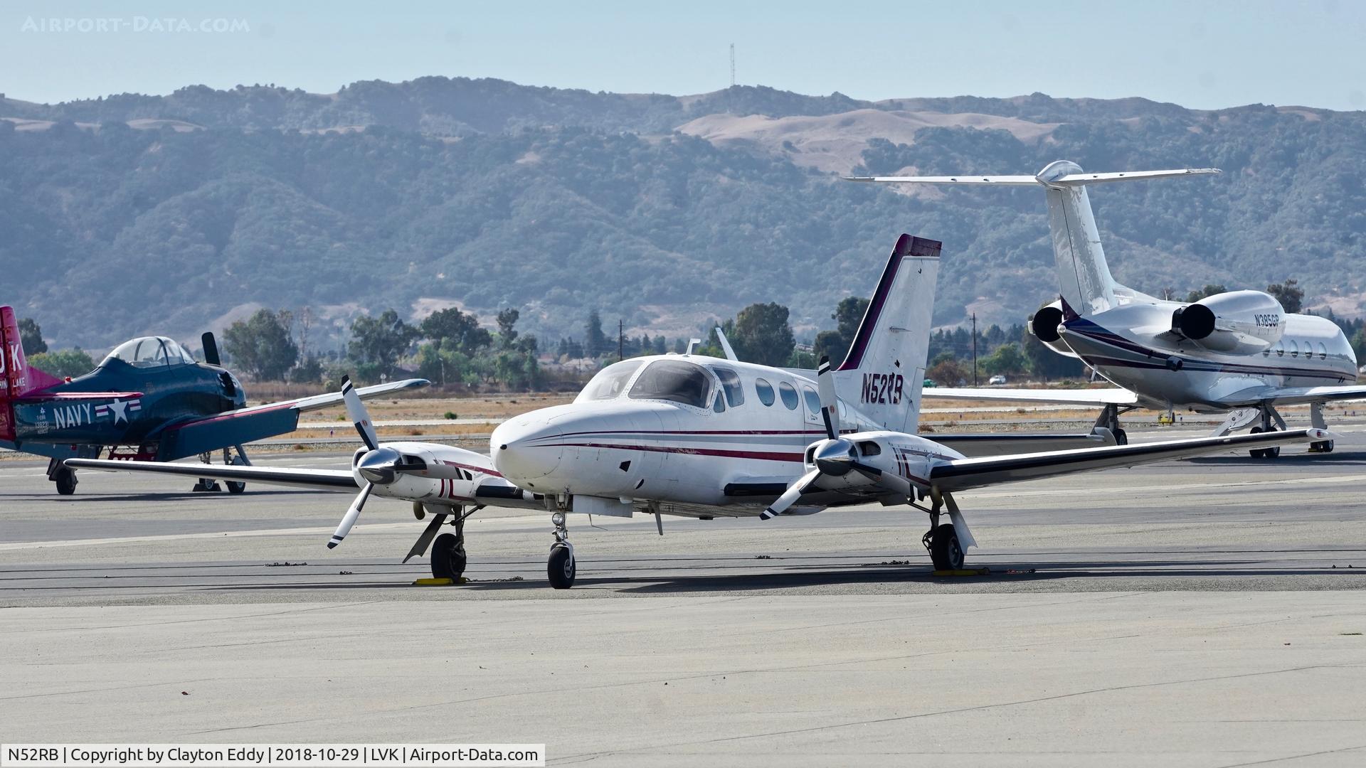 N52RB, 1979 Cessna 414A Chancellor C/N 414A0302, Livermore Airport California 2018.