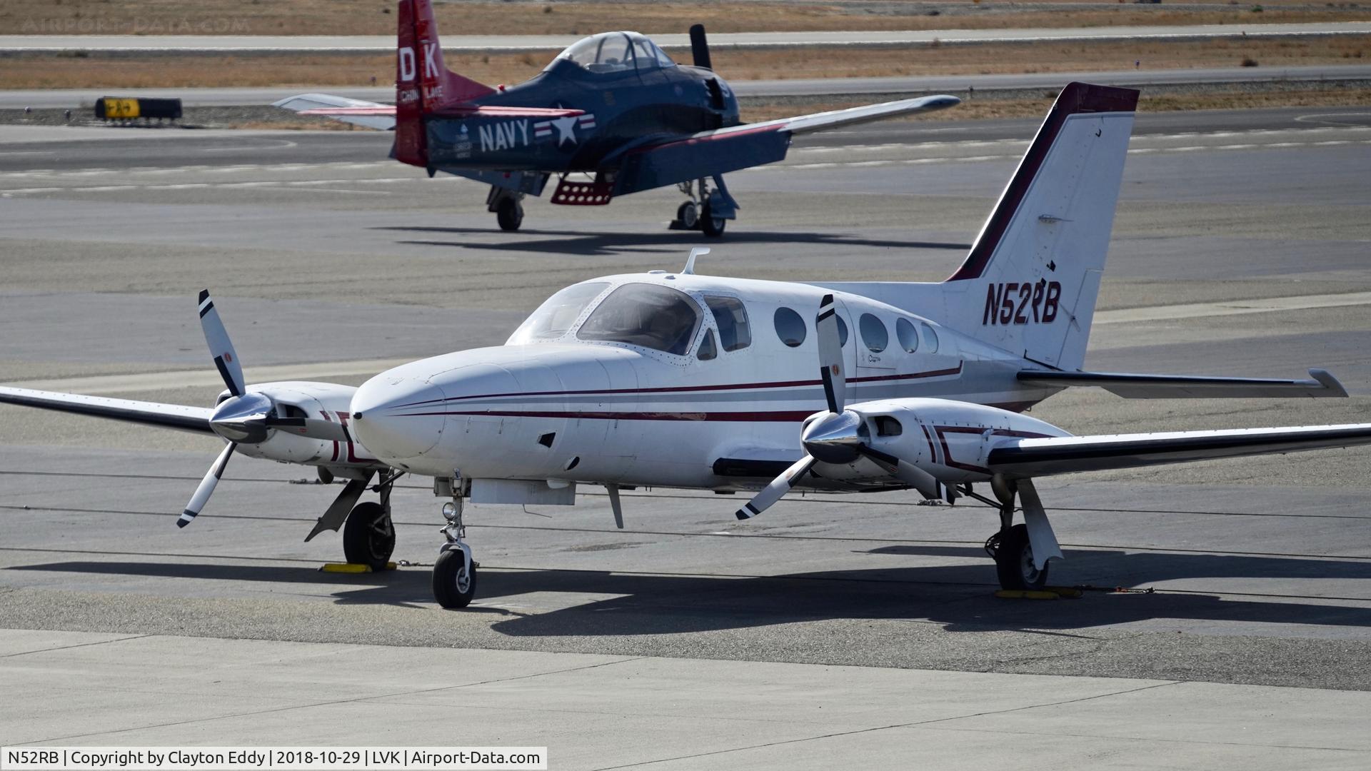 N52RB, 1979 Cessna 414A Chancellor C/N 414A0302, Livermore Airport California 2018.
