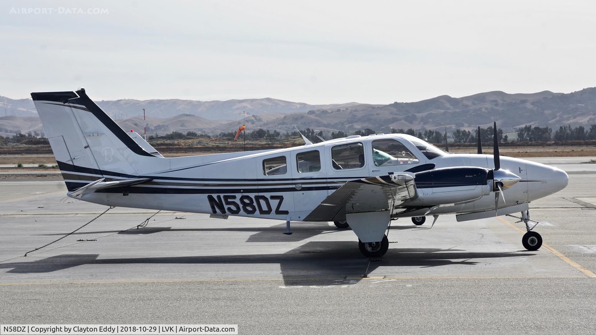 N58DZ, Hawker Beechcraft G58 C/N TH-2256, Livermore Airport California 2018.