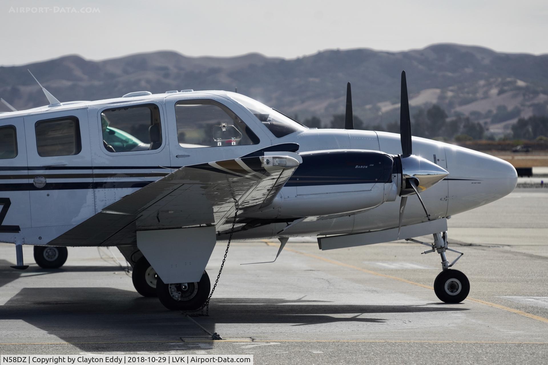 N58DZ, Hawker Beechcraft G58 C/N TH-2256, Livermore Airport California 2018.