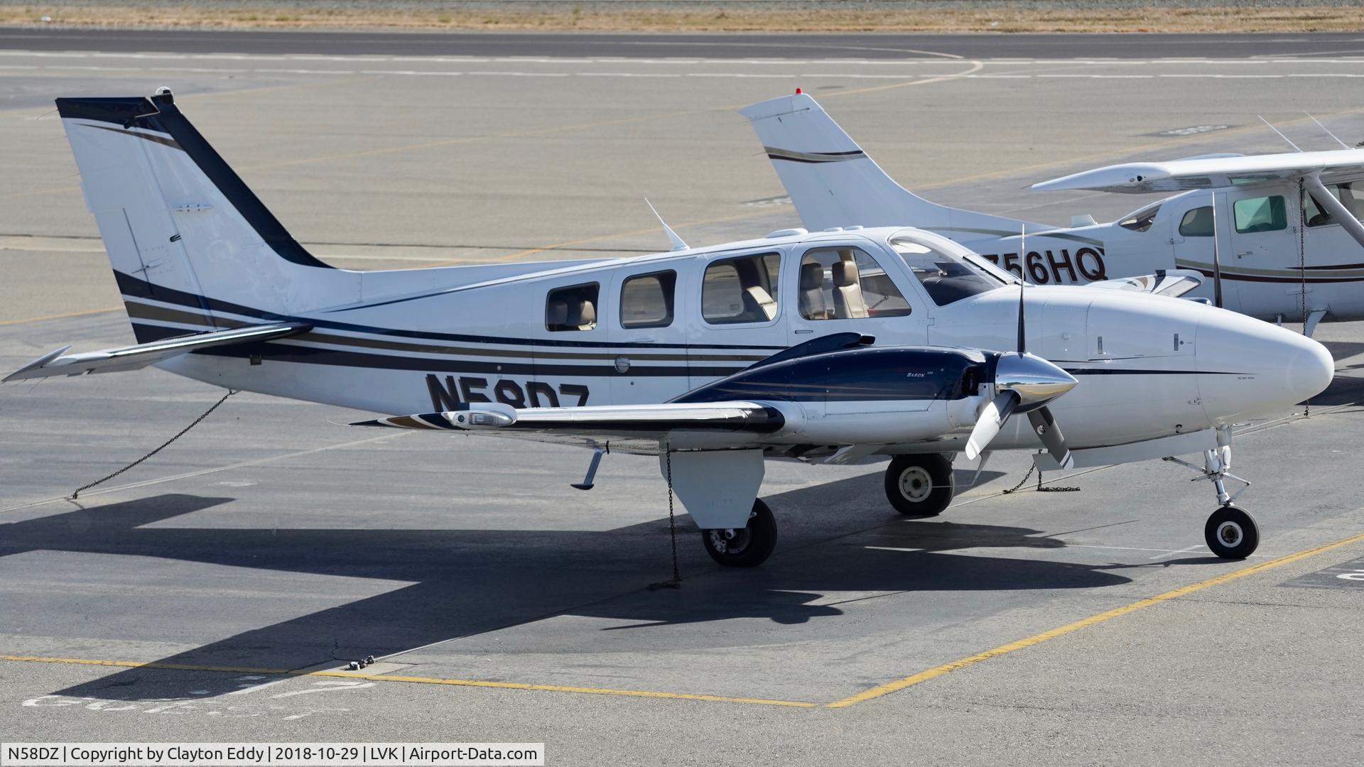 N58DZ, Hawker Beechcraft G58 C/N TH-2256, Livermore Airport California 2018.