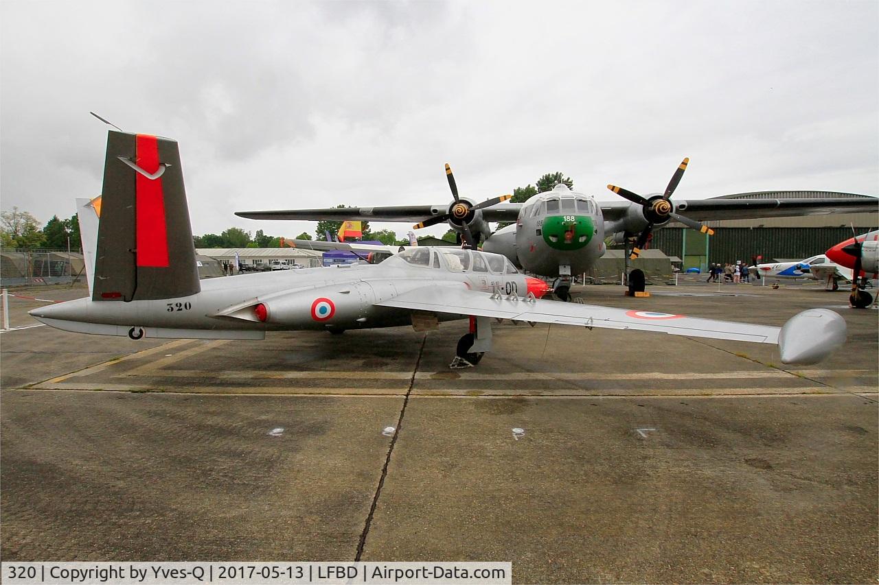 320, Fouga CM-170 Magister C/N 320, Fouga CM-170 Magister, Preserved at C.A.E.A museum, Bordeaux-Merignac Air base 106 (LFBD-BOD)