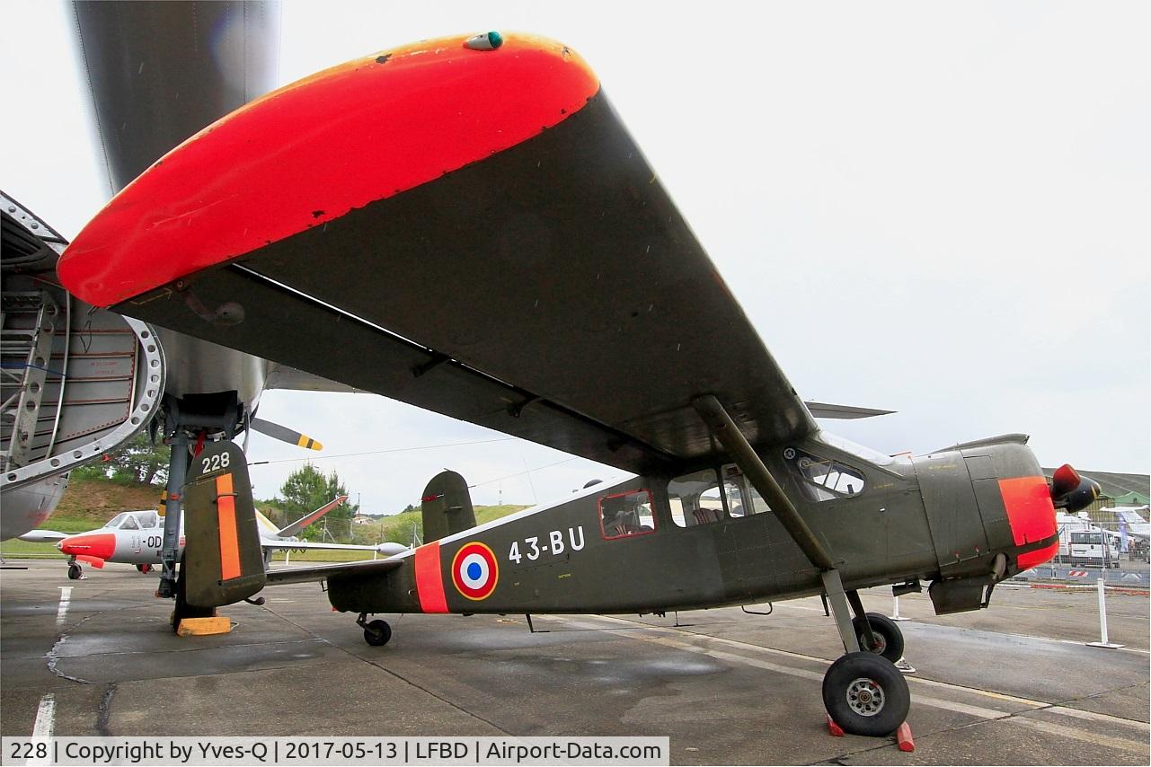 228, Max Holste MH.1521M Broussard C/N 281, Max Holste MH.1521M Broussard, Preserved at C.A.E.A museum, Bordeaux-Merignac Air base 106 (LFBD-BOD)