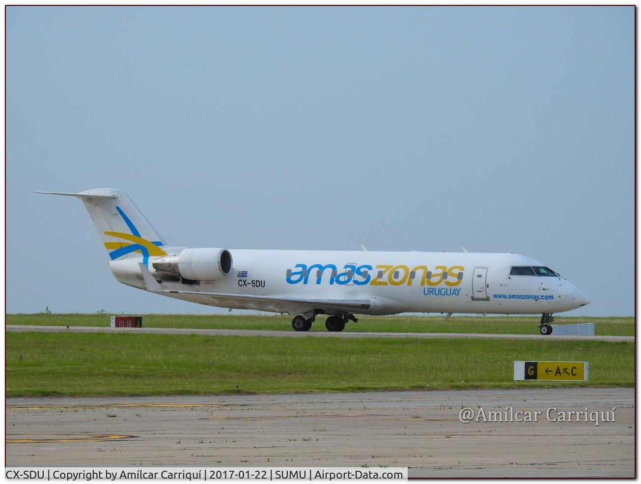 CX-SDU, 1997 Canadair CRJ-200ER (CL-600-2B19) C/N 7209, Landed at SUMU