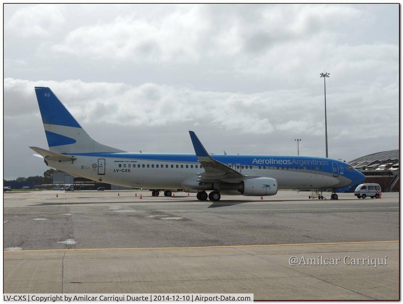 LV-CXS, 2013 Boeing 737-81D C/N 39425, Landed in SUMU