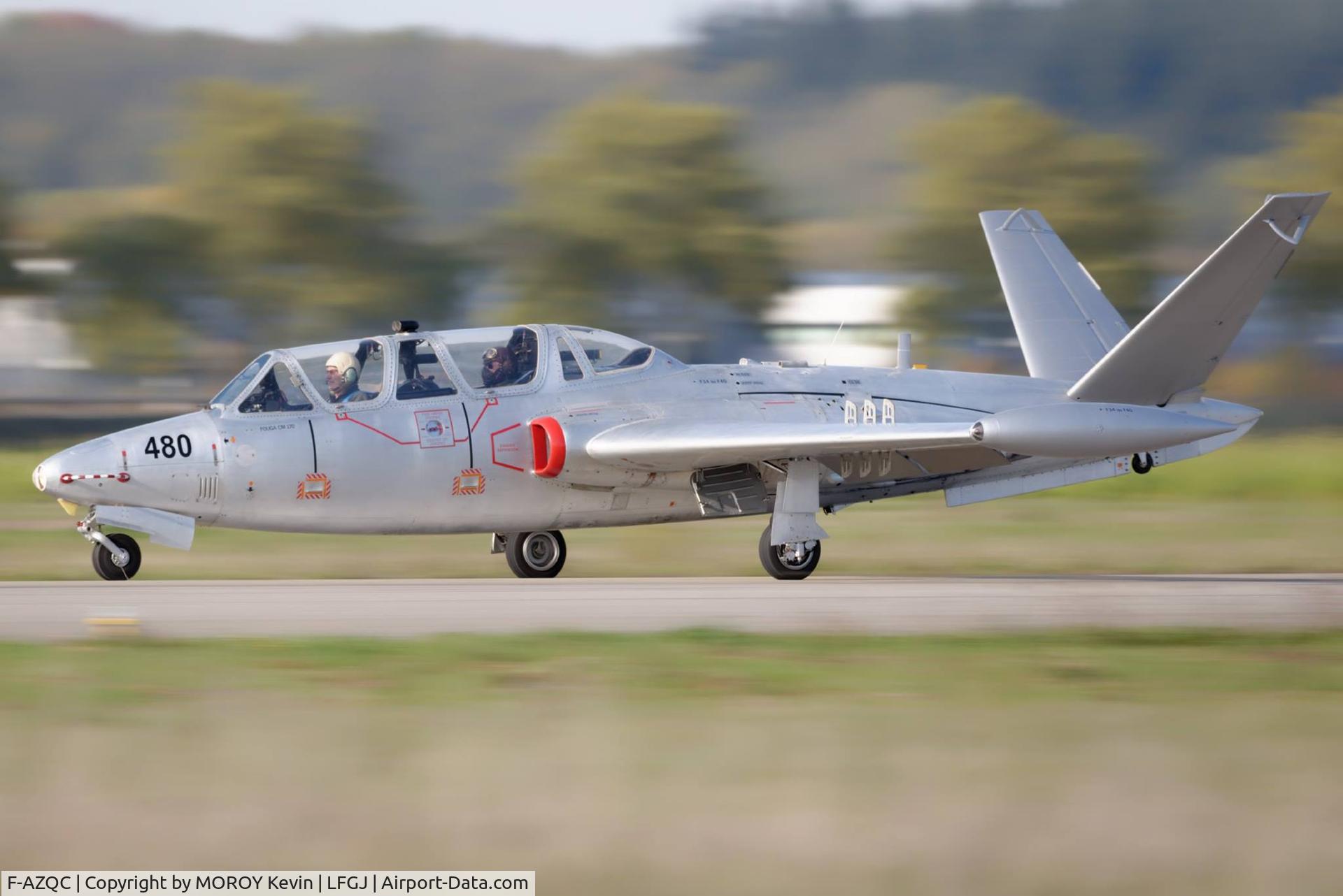 F-AZQC, Fouga CM-170 Magister C/N 480, Fouga CM170 Magister @ Dole-Tavaux Airport LFGJ