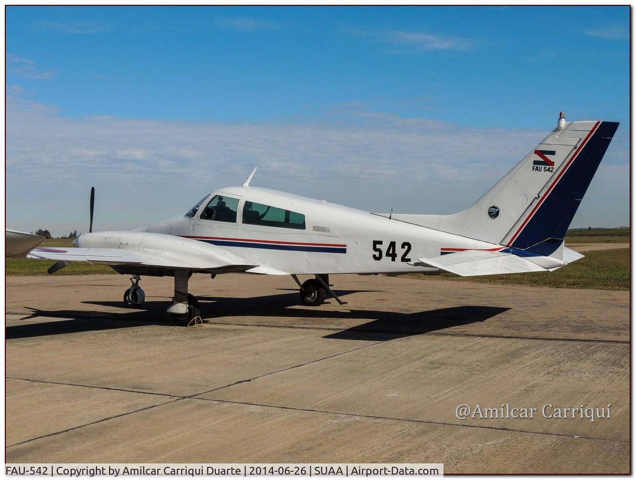 FAU-542, Cessna C-310L C/N 310-0102, Landed at SUAA