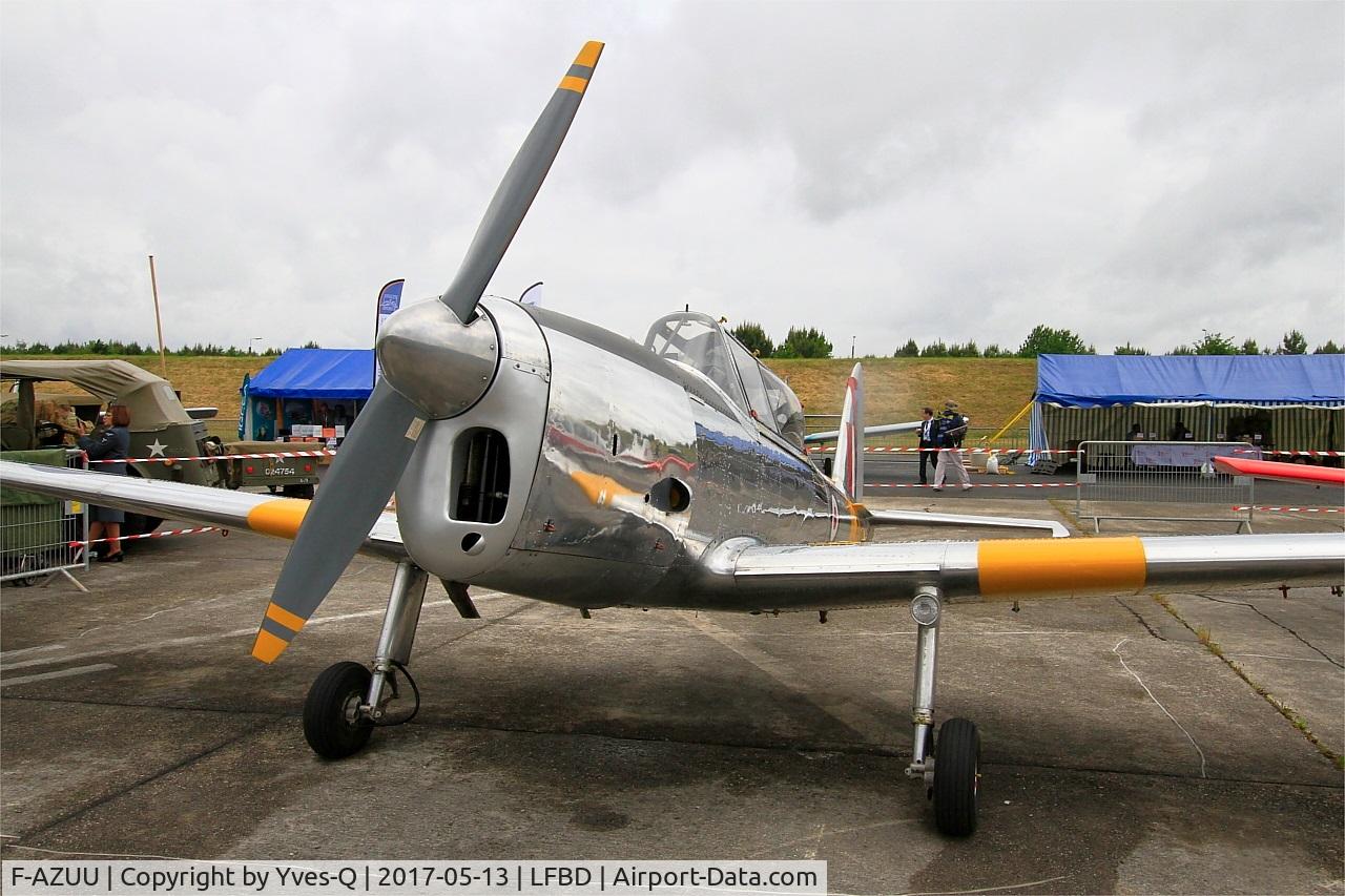 F-AZUU, 1952 De Havilland DHC-1 Chipmunk T.10 C/N C1/0736, De Havilland DHC-1 Chipmunk 22, Static display, Bordeaux-Mérignac Air Base 106 (LFBD-BOD) Open day 2017
