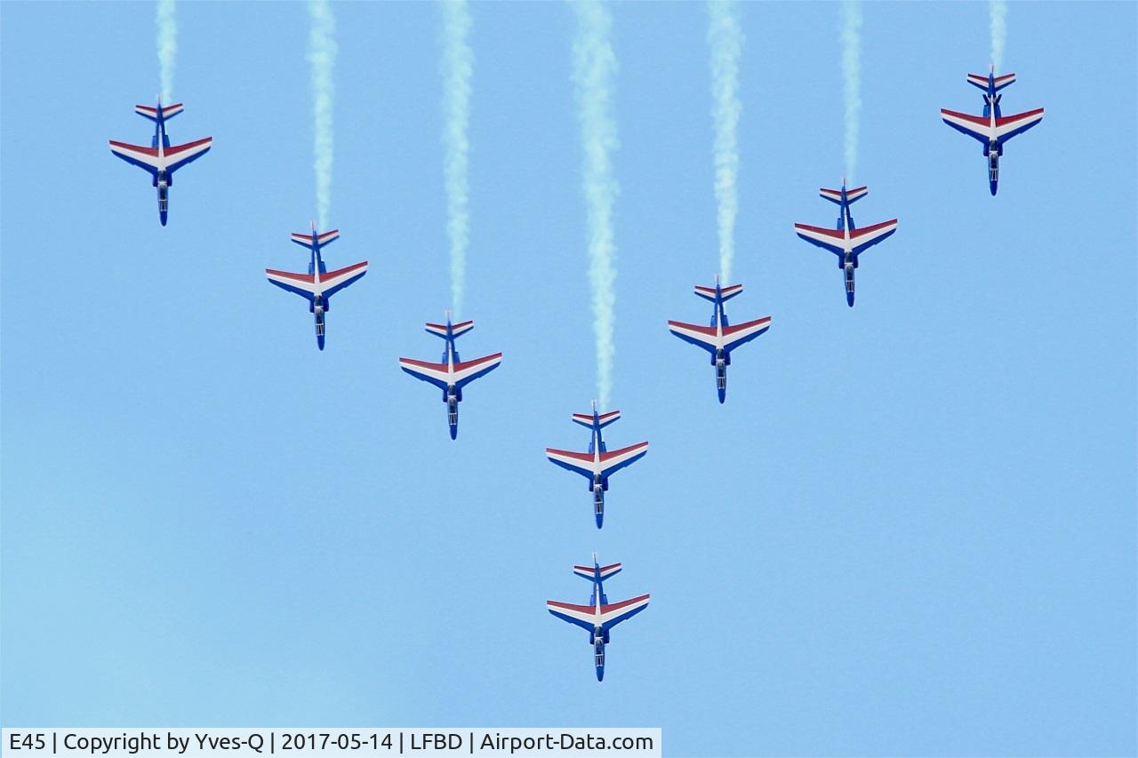 E45, Dassault-Dornier Alpha Jet E C/N E45, Dassault-Dornier Alpha Jet E (F-TETF), Leader of Patrouille de France 2017, Bordeaux-Mérignac Air Base 106 (LFBD-BOD) Open day 2017
