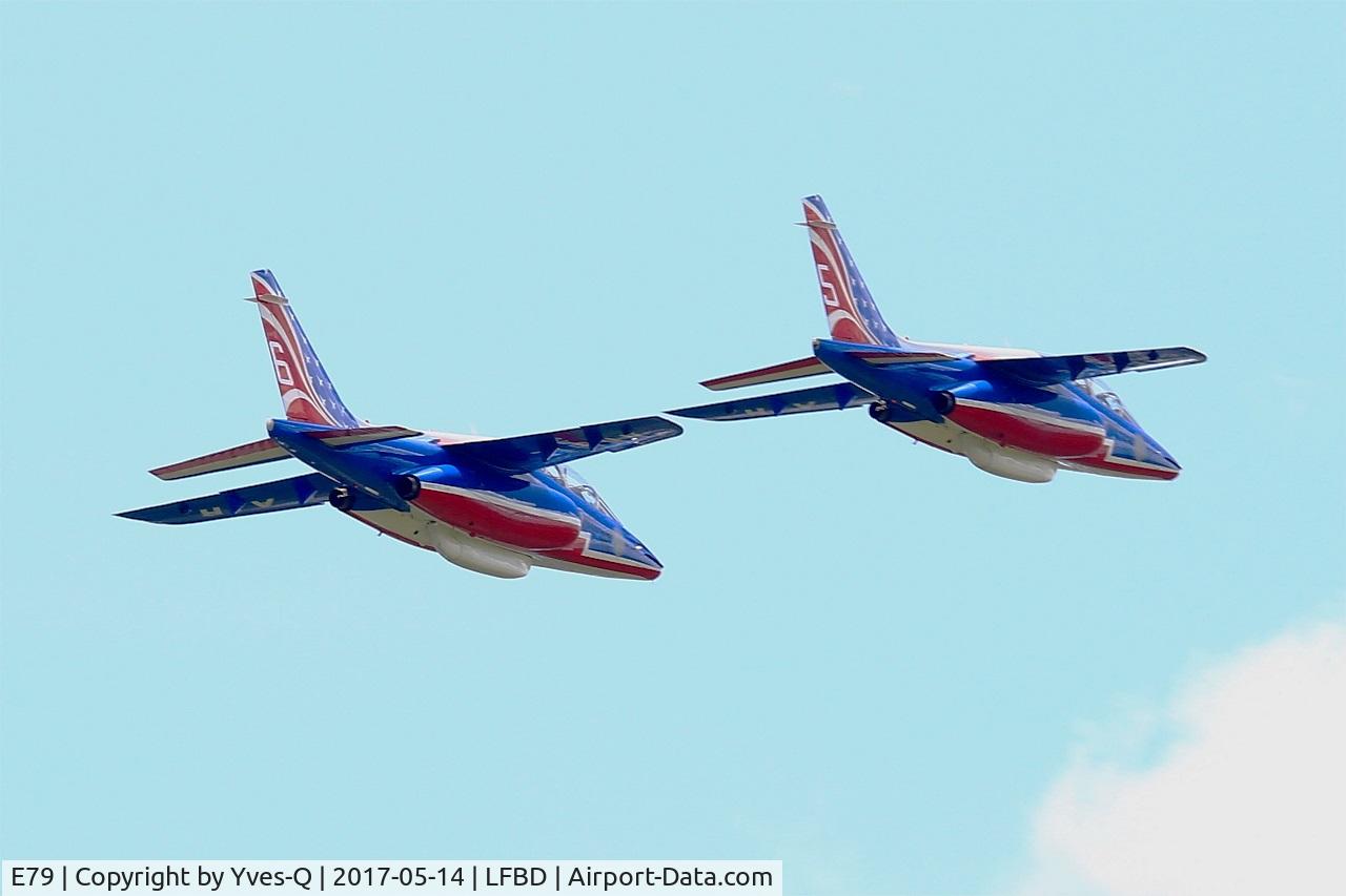 E79, Dassault-Dornier Alpha Jet E C/N E79, Dassault-Dornier Alpha Jet E (F-TENA), Athos 5 of Patrouille de France 2017, On display, Bordeaux-Mérignac Air Base 106 (LFBD-BOD) open dAY 2017