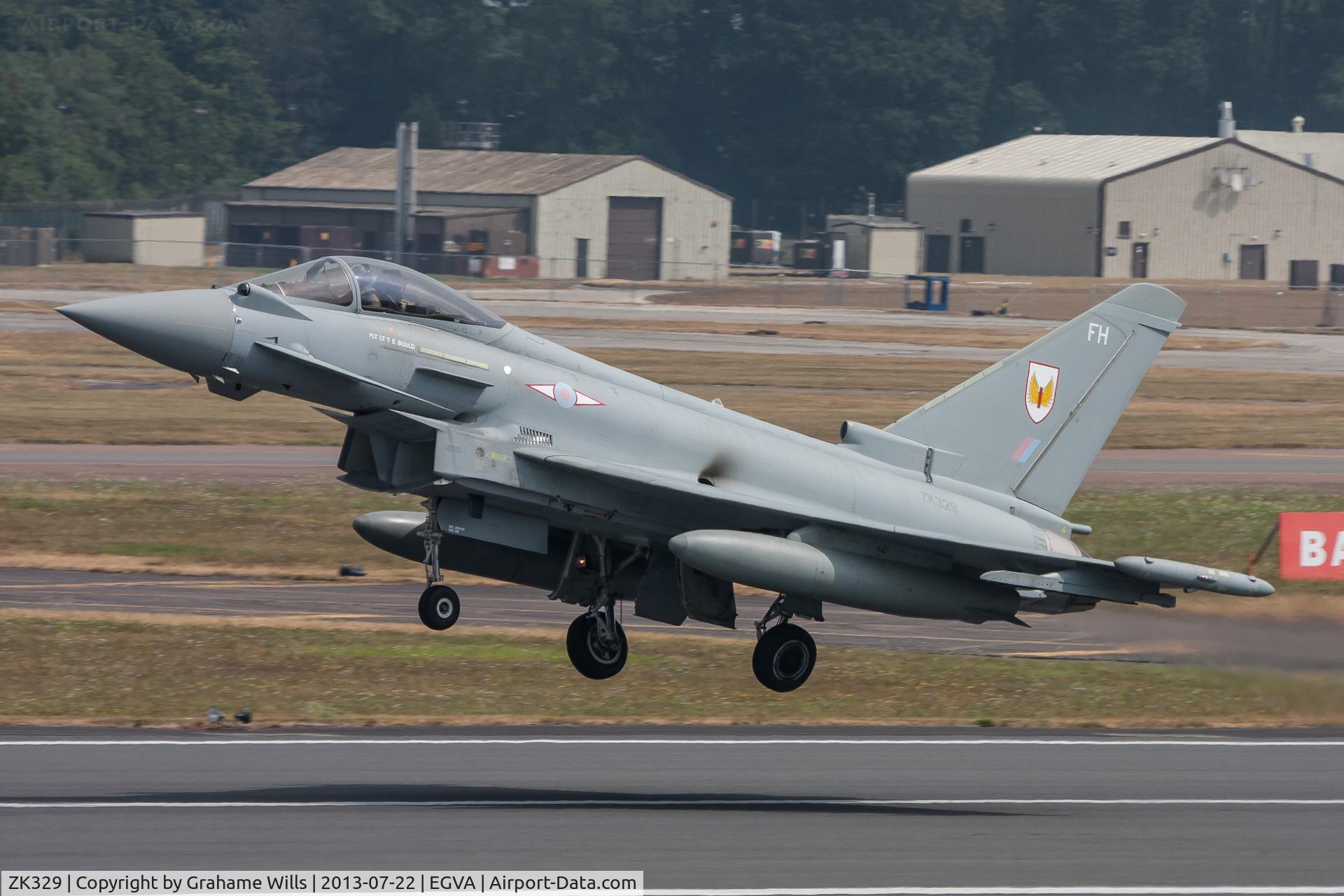 ZK329, 2012 Eurofighter EF-2000 Typhoon FGR4 C/N BS090/342, Eurofighter Typhoon FGR4 ZK329/FH 1 Sqd RAF, Fairford 22/7/13