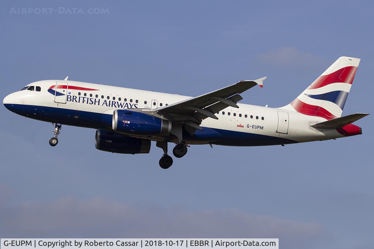 G-EUPM, 2000 Airbus A319-131 C/N 1258, Brussels