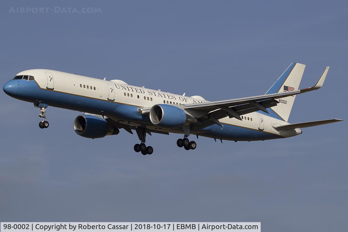 98-0002, 1998 Boeing C-32A (757-200) C/N 29026, ASEM SUMMIT