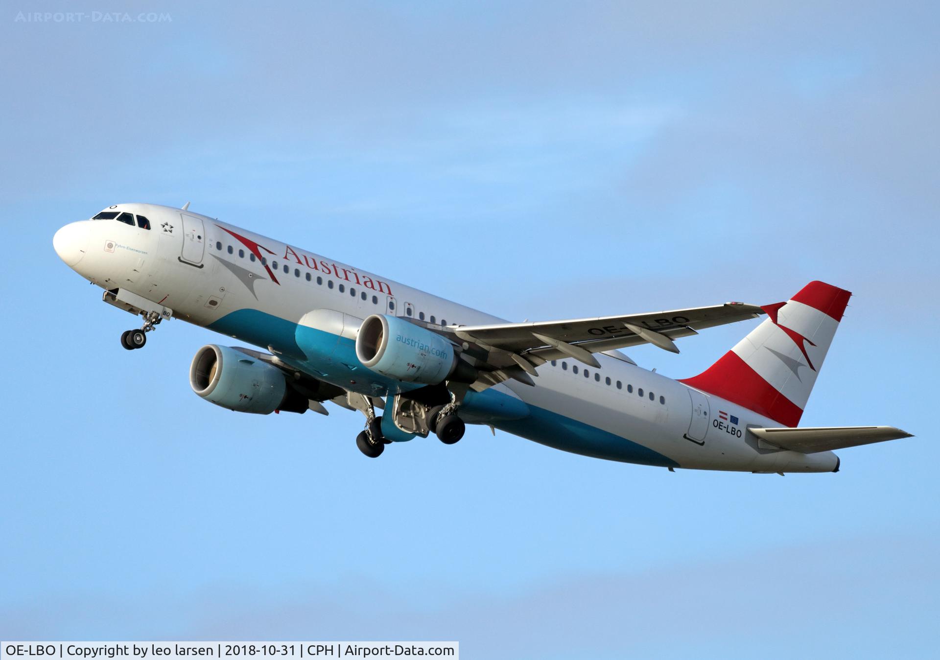 OE-LBO, 1998 Airbus A320-214 C/N 776, Copenhagen 31.10.2018