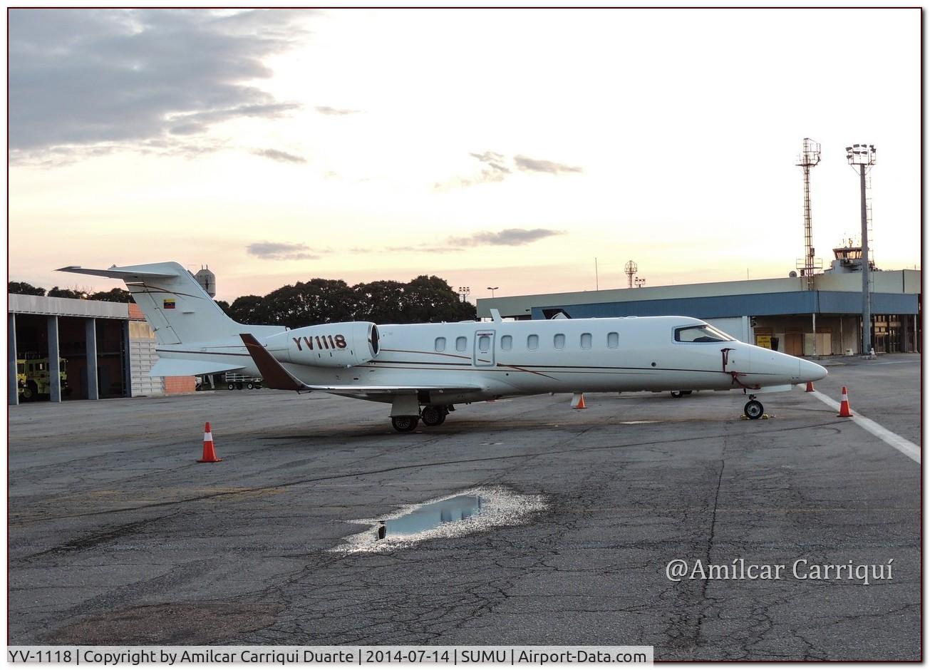 YV-1118, Learjet Inc LJ-45 C/N 45-396, Landed at SUMU
