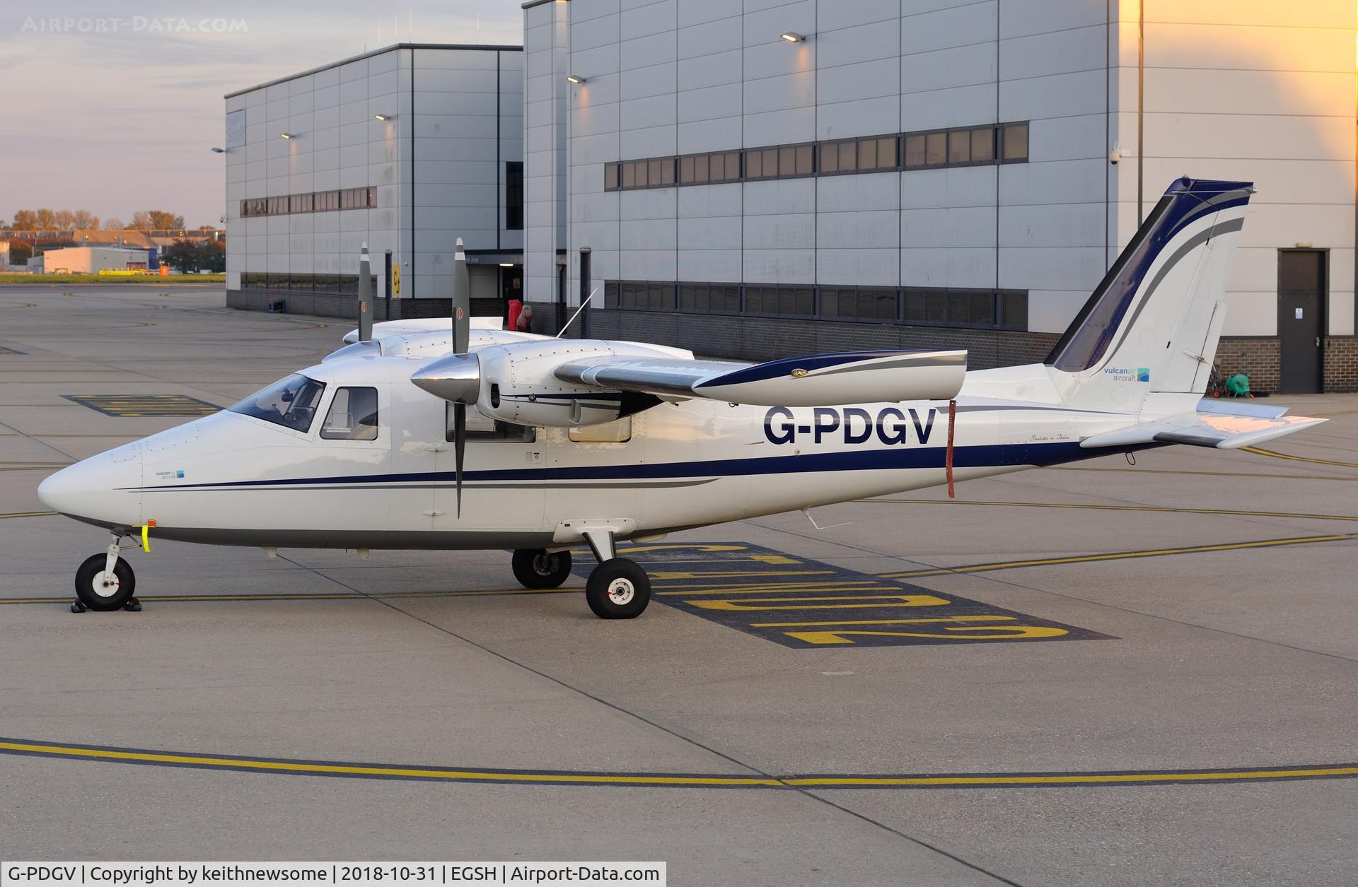 G-PDGV, 2015 Vulcanair P-68TC Observer C/N 485-52-TC, First Visit ?