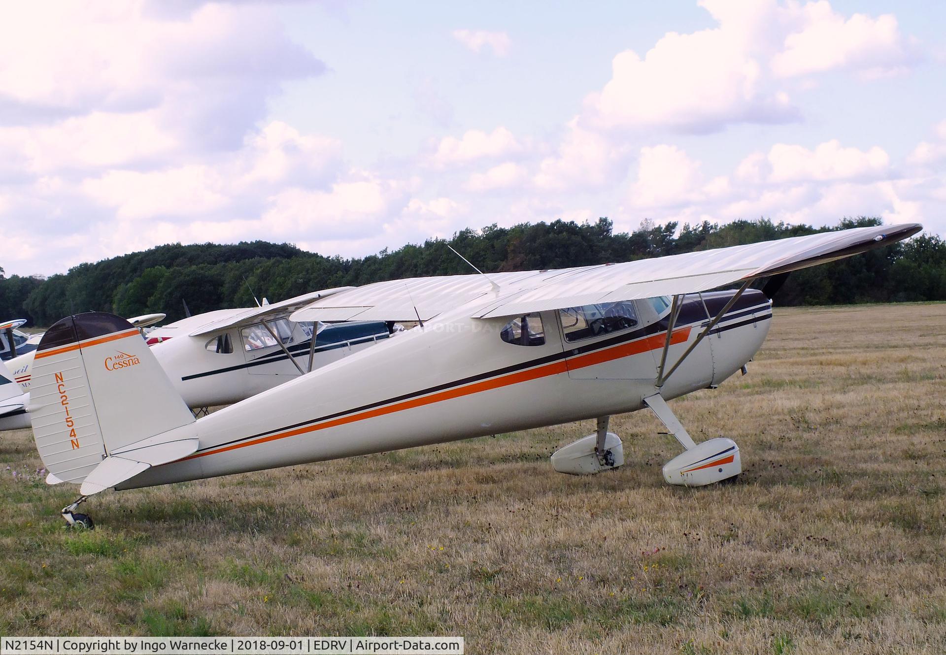 N2154N, 1947 Cessna 140 C/N 12390, Cessna 140 at the 2018 Flugplatzfest Wershofen