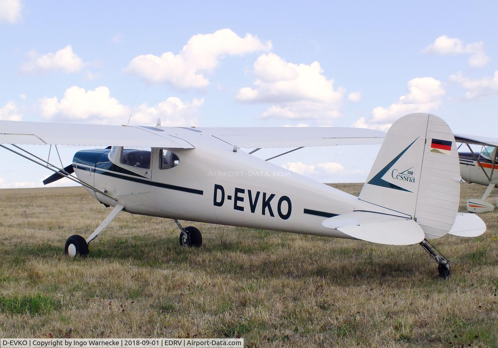 D-EVKO, 1946 Cessna 140 C/N 8936, Cessna 140 at the 2018 Flugplatzfest Wershofen