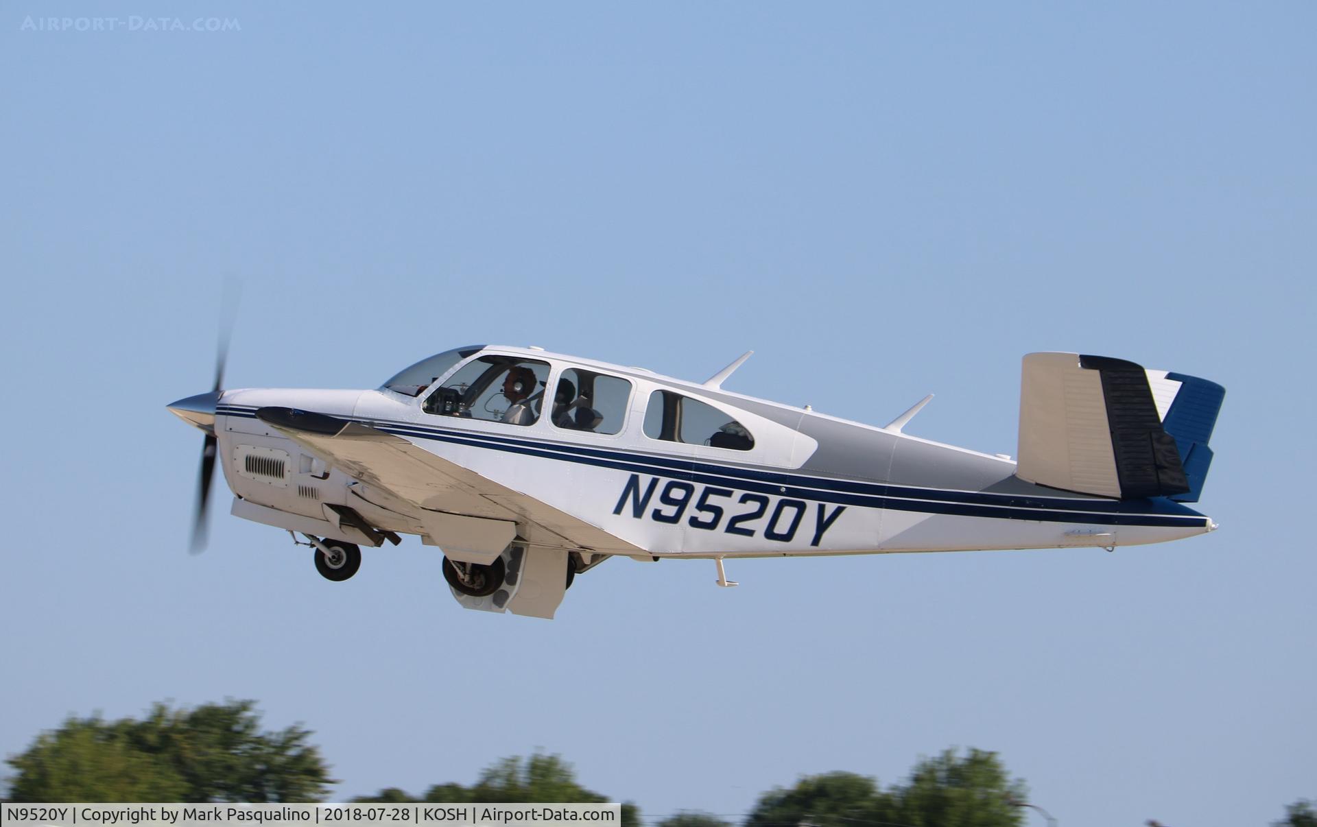 N9520Y, 1962 Beech P35 Bonanza C/N D-7016, Beech P35