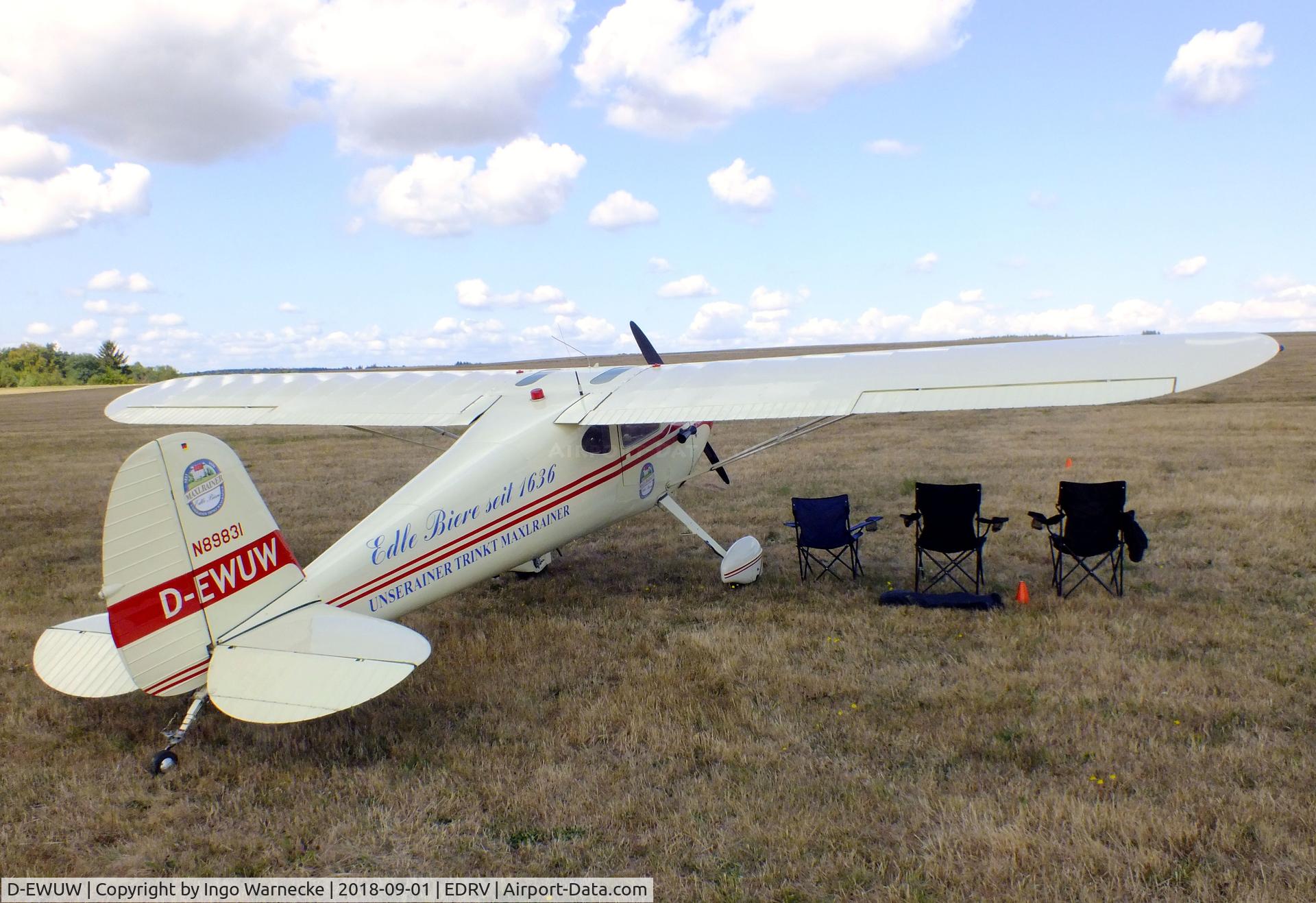 D-EWUW, 1946 Cessna 140 C/N 8880, Cessna 140 at the 2018 Flugplatzfest Wershofen