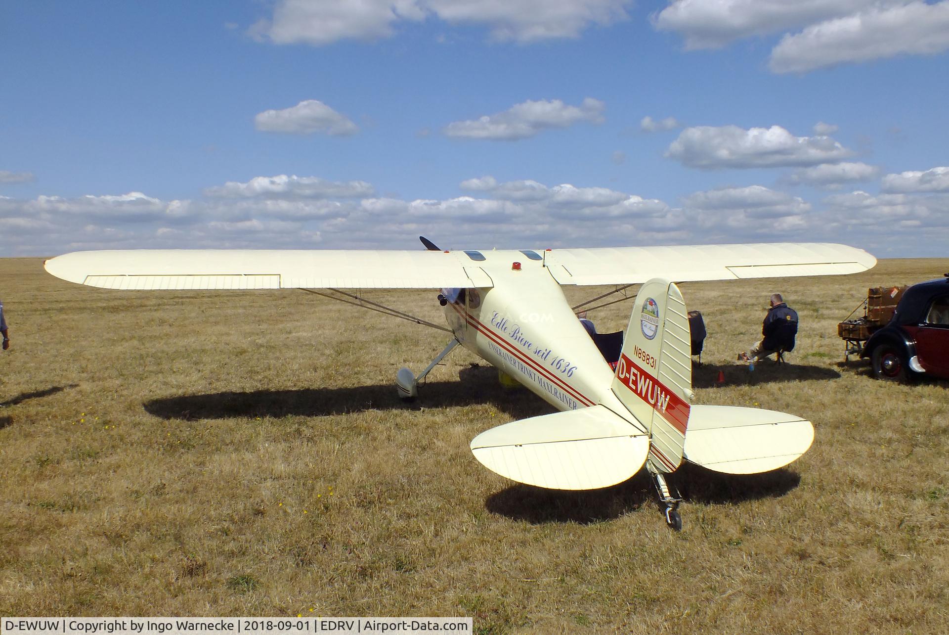 D-EWUW, 1946 Cessna 140 C/N 8880, Cessna 140 at the 2018 Flugplatzfest Wershofen