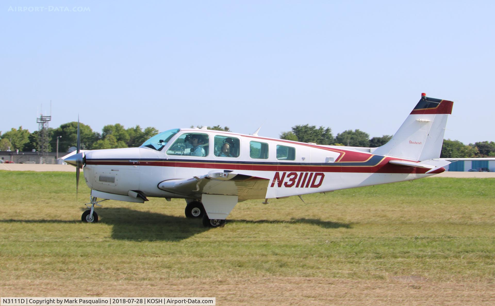 N3111D, 1994 Beech A36 Bonanza 36 C/N E-2874, Beech A36