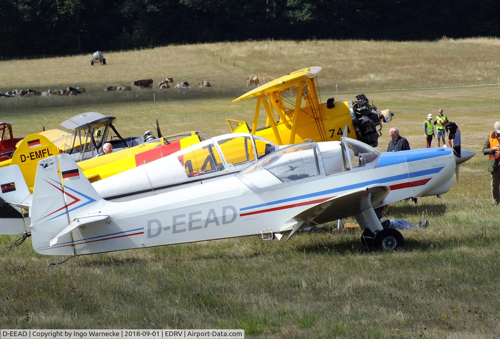 D-EEAD, Piel CP-301A Emeraude C/N 101-052, Piel CP.301A Emeraude at the 2018 Flugplatzfest Wershofen