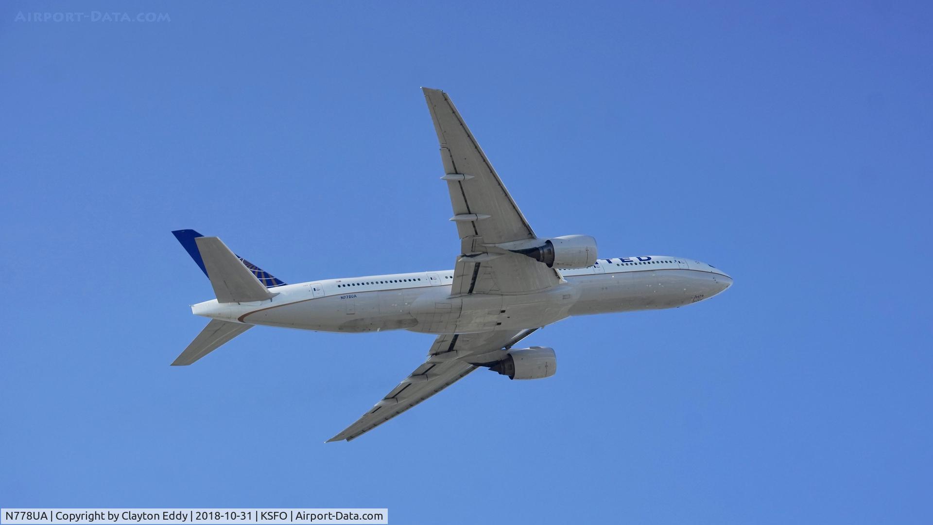 N778UA, 1996 Boeing 777-222 C/N 26940, SFO 2018.