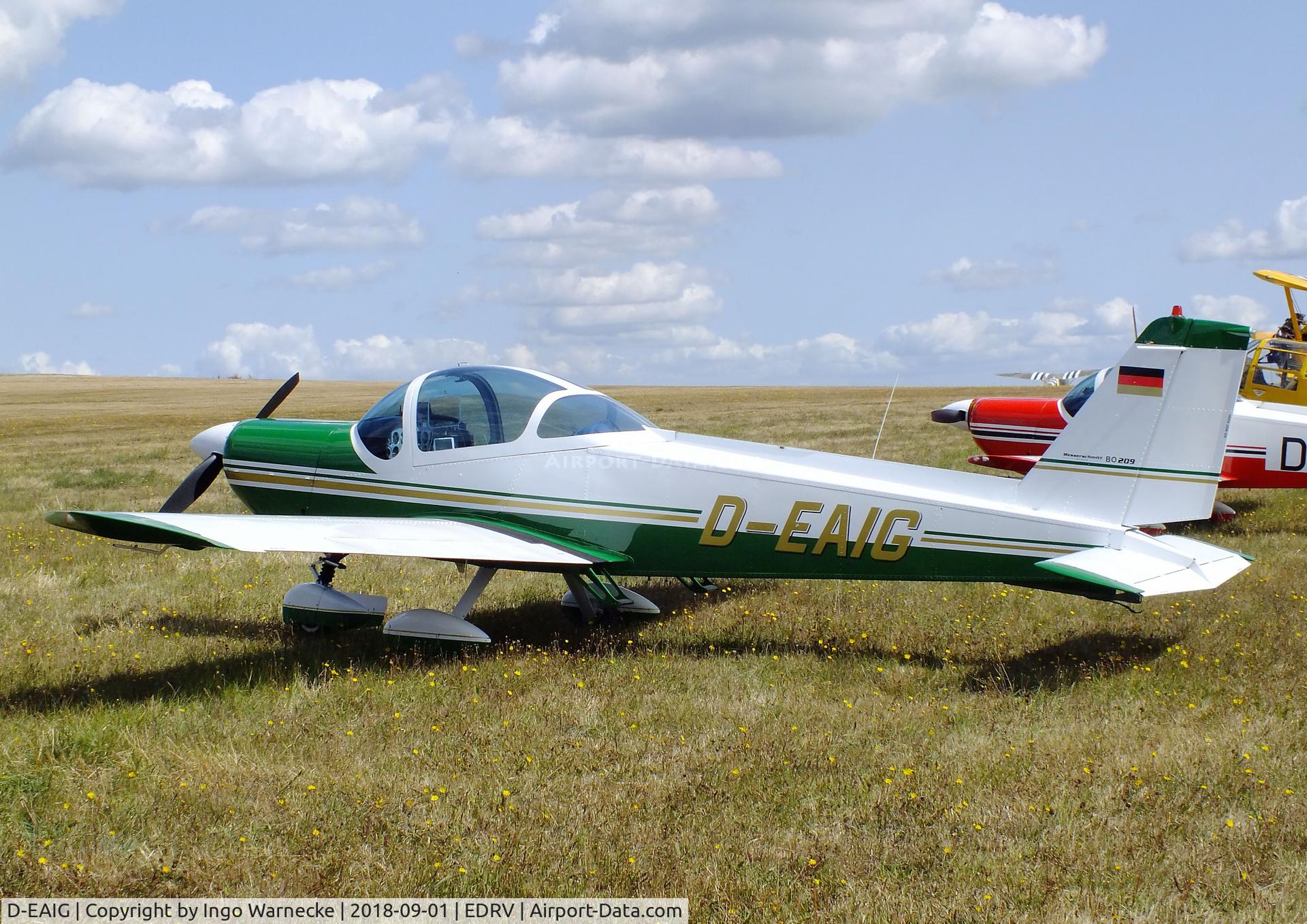 D-EAIG, 1972 Bolkow Bo-209 Monsun C/N 191, Bölkow Bo 209 Monsun at the 2018 Flugplatzfest Wershofen