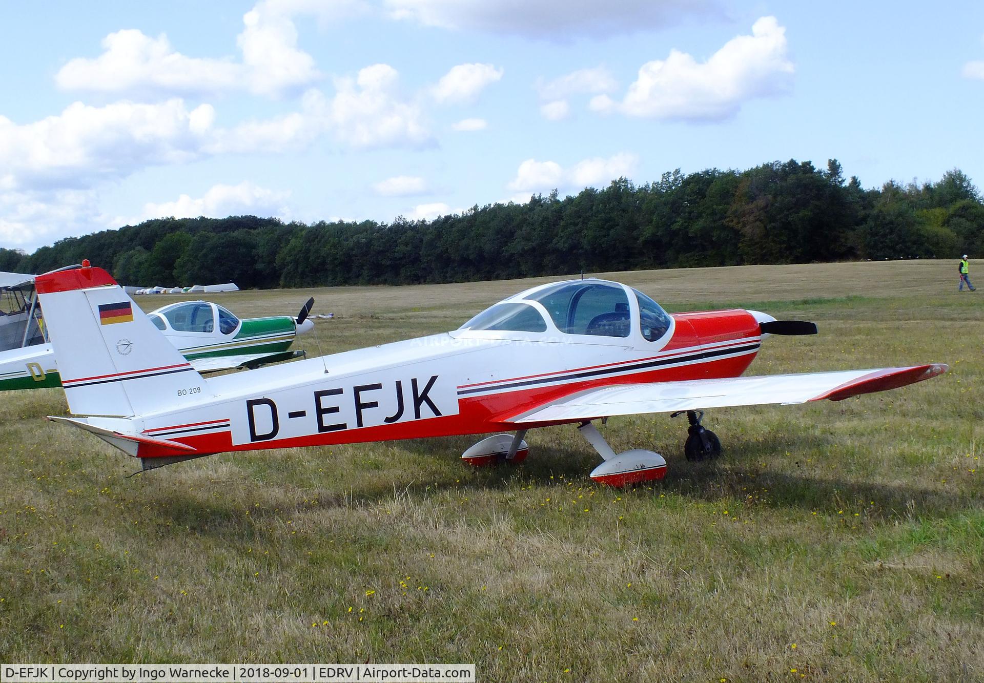 D-EFJK, 1971 Bolkow Bo-209 Monsun 160RV C/N 133, Bölkow Bo 209 Monsun 160RV at the 2018 Flugplatzfest Wershofen