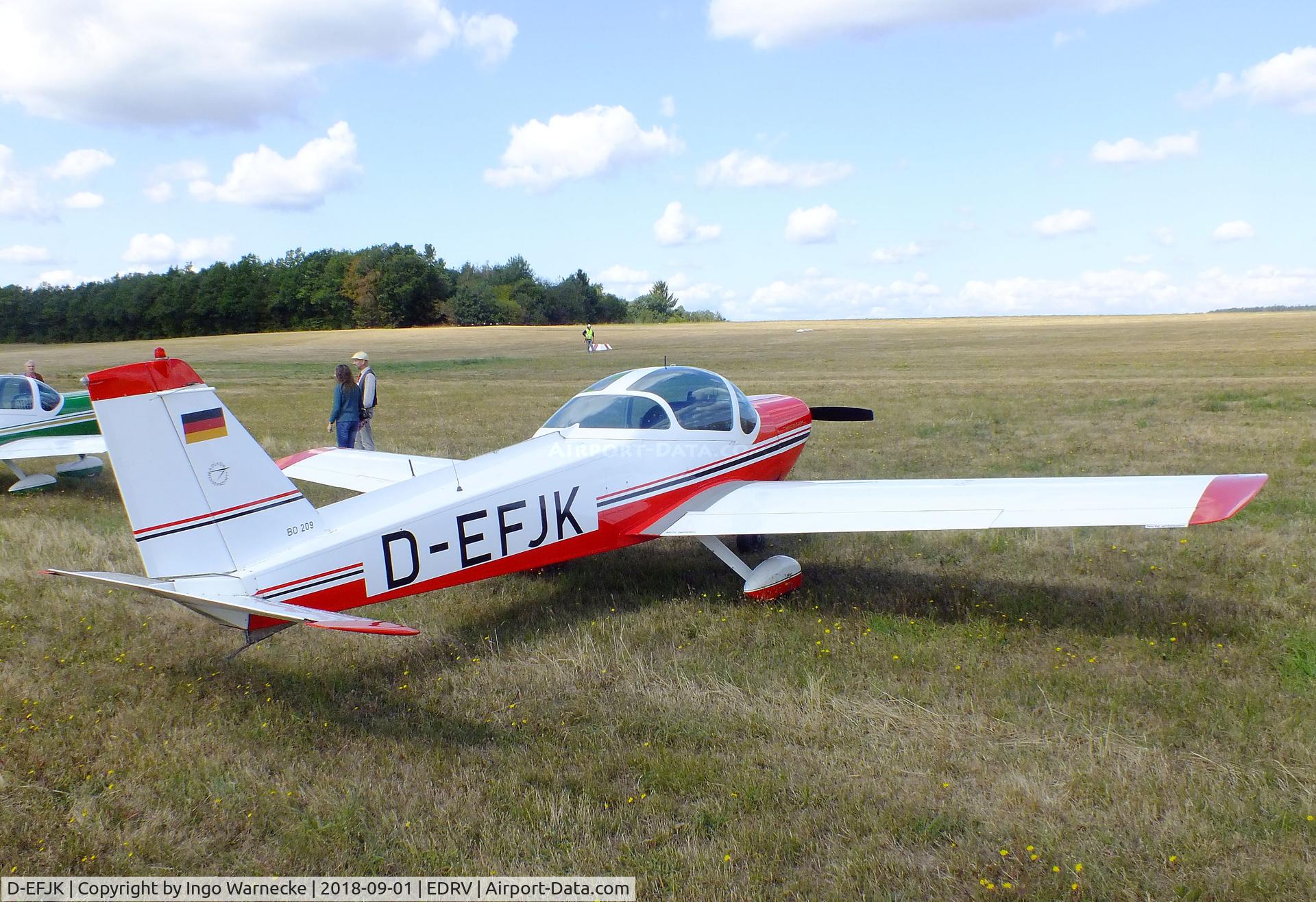 D-EFJK, 1971 Bolkow Bo-209 Monsun 160RV C/N 133, Bölkow Bo 209 Monsun 160RV at the 2018 Flugplatzfest Wershofen