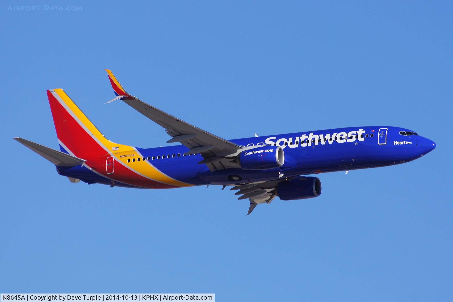 N8645A, 2014 Boeing 737-8H4 C/N 36907, Heart Two
