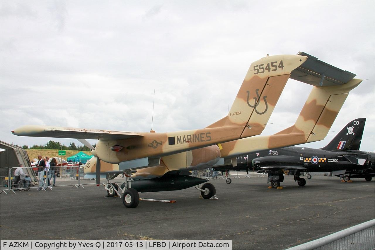 F-AZKM, 1971 North American OV-10B Bronco C/N 338-9 (305-65), North American OV-10B Bronco, Static display, Bordeaux-Mérignac Air Base 106 (LFBD-BOD) Open day 2017