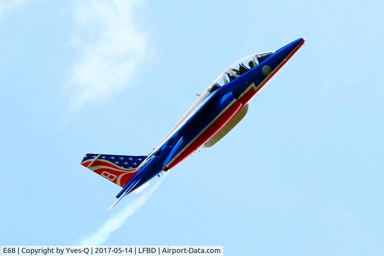 E68, Dassault-Dornier Alpha jet E C/N E68, Dassault-Dornier Alpha Jet E (F-TEMO), Athos 08 of Patrouille de France 2017, Bordeaux-Mérignac Air Base 106 (LFBD-BOD) Open day 2017