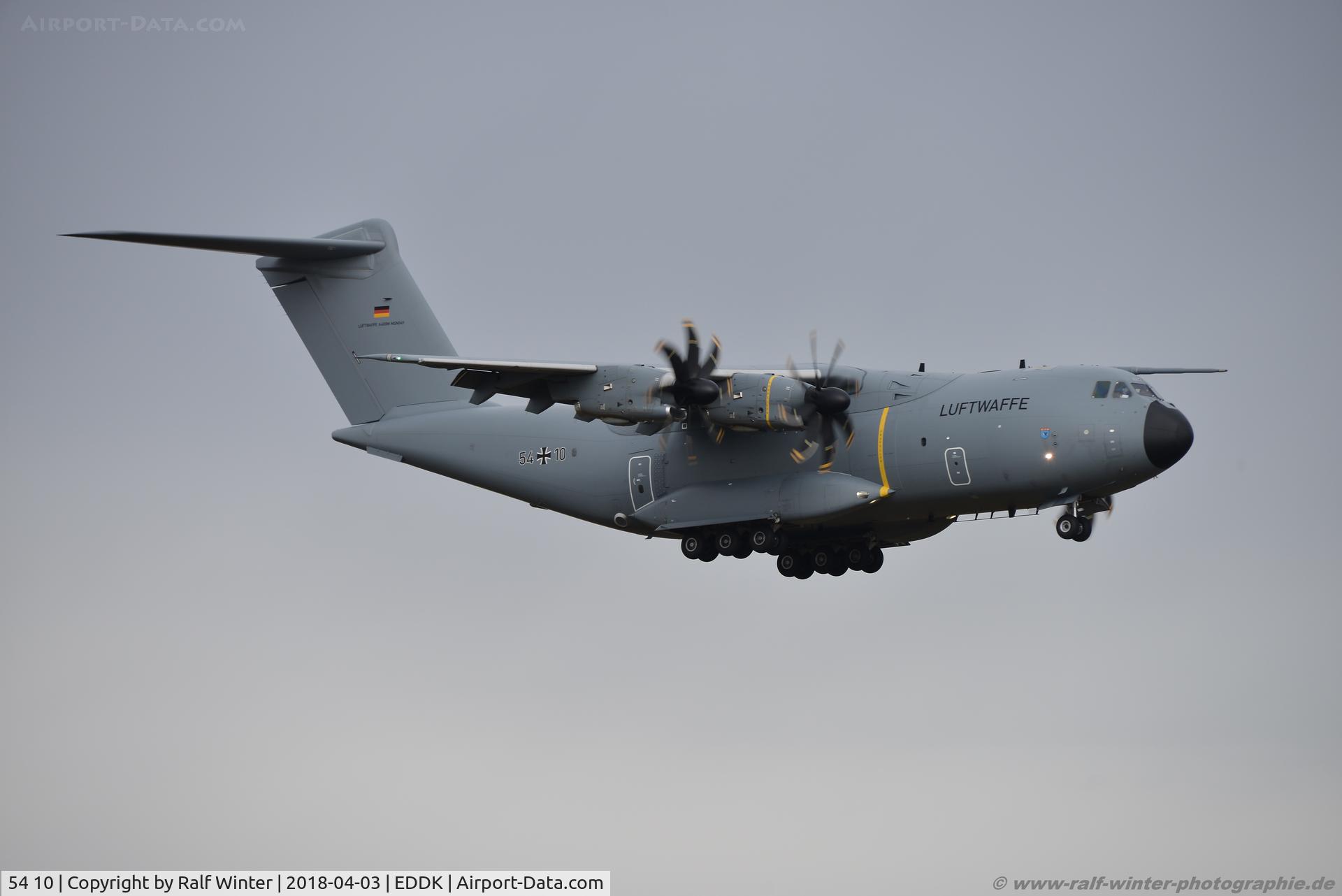 54 10, 2017 Airbus A400M Atlas C/N 049, Airbus A400M-180 - GAF German Air Foce - 49 - 54+10 - 03.04.2018 - CGN