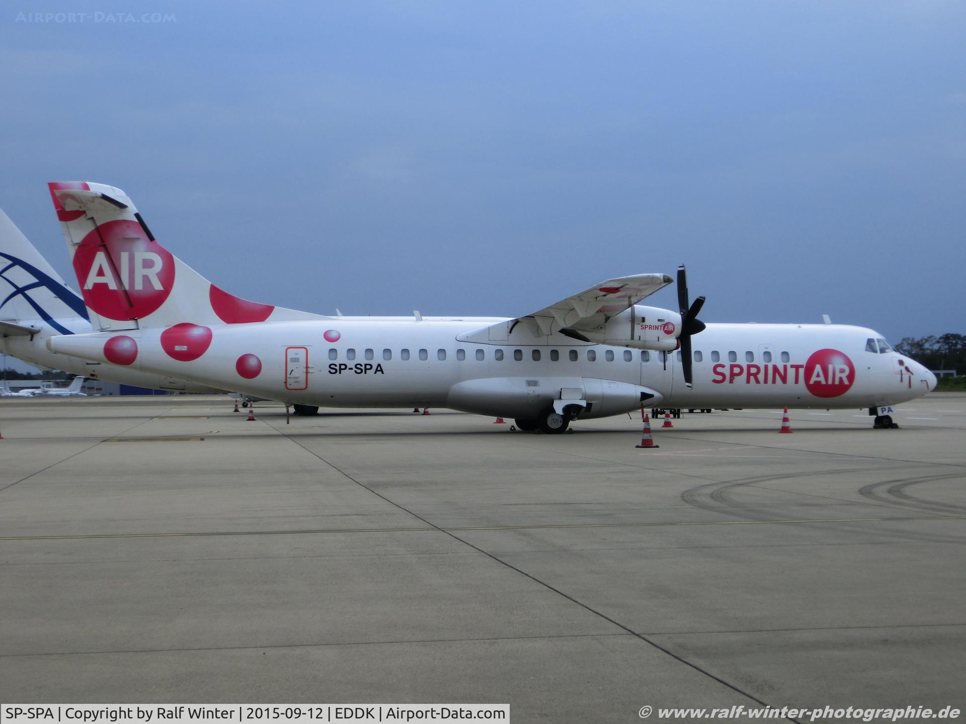 SP-SPA, 1991 ATR 72-202F C/N 246, ATR 72-202F - P8 SRN SprintAir - 246 - SP-SPA - 12.09.2015 - CGN