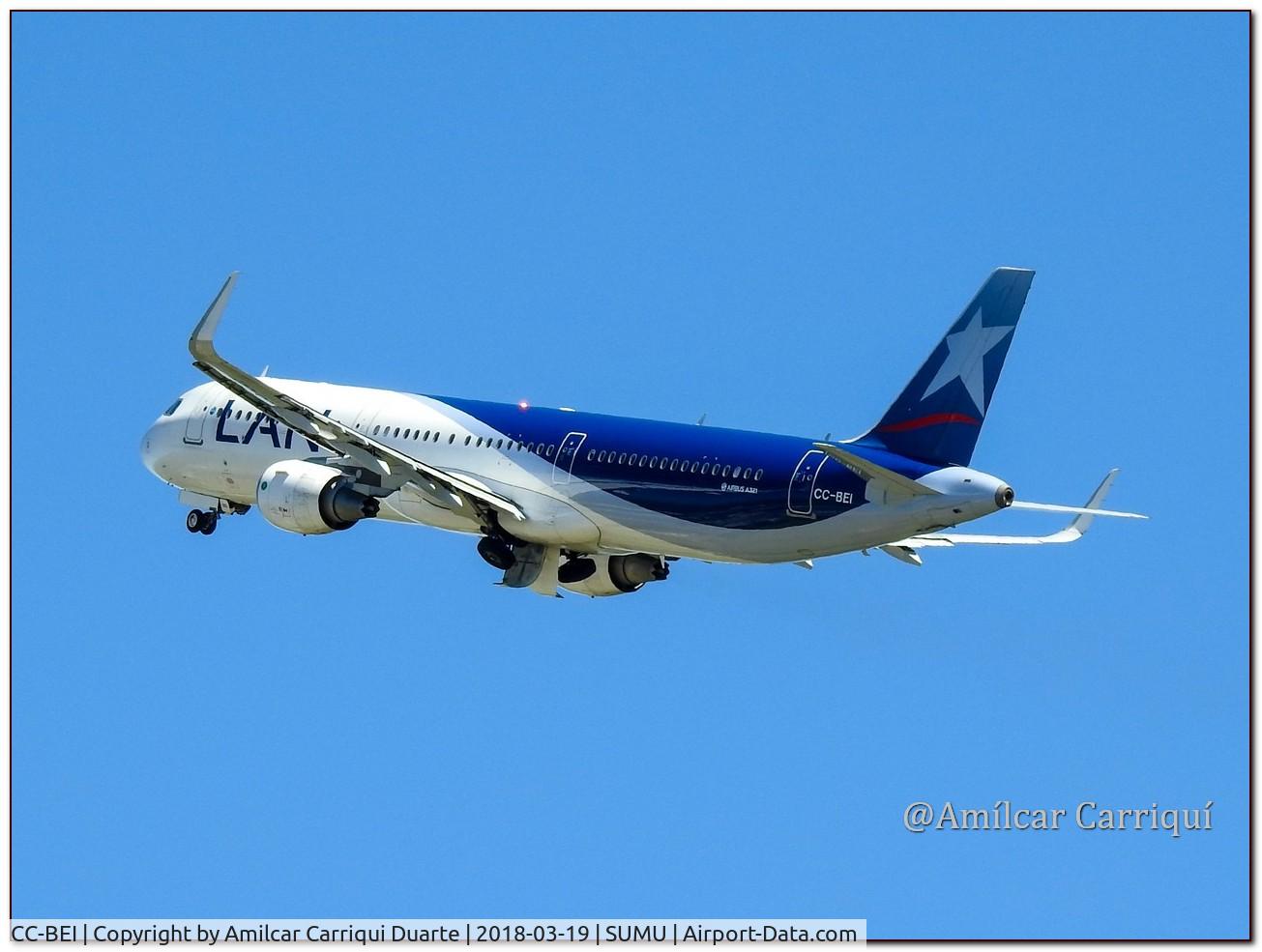 CC-BEI, 2015 Airbus A321-211 C/N 6899, Take Off from SUMU