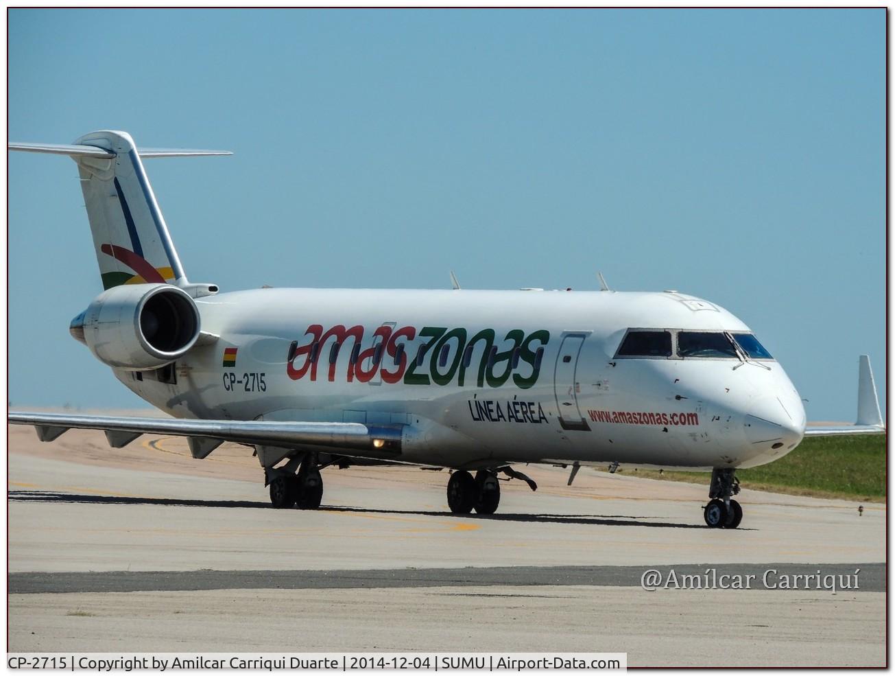 CP-2715, 1998 Canadair CRJ-200LR (CL-600-2B19) C/N 7218, Taxi in SUMU