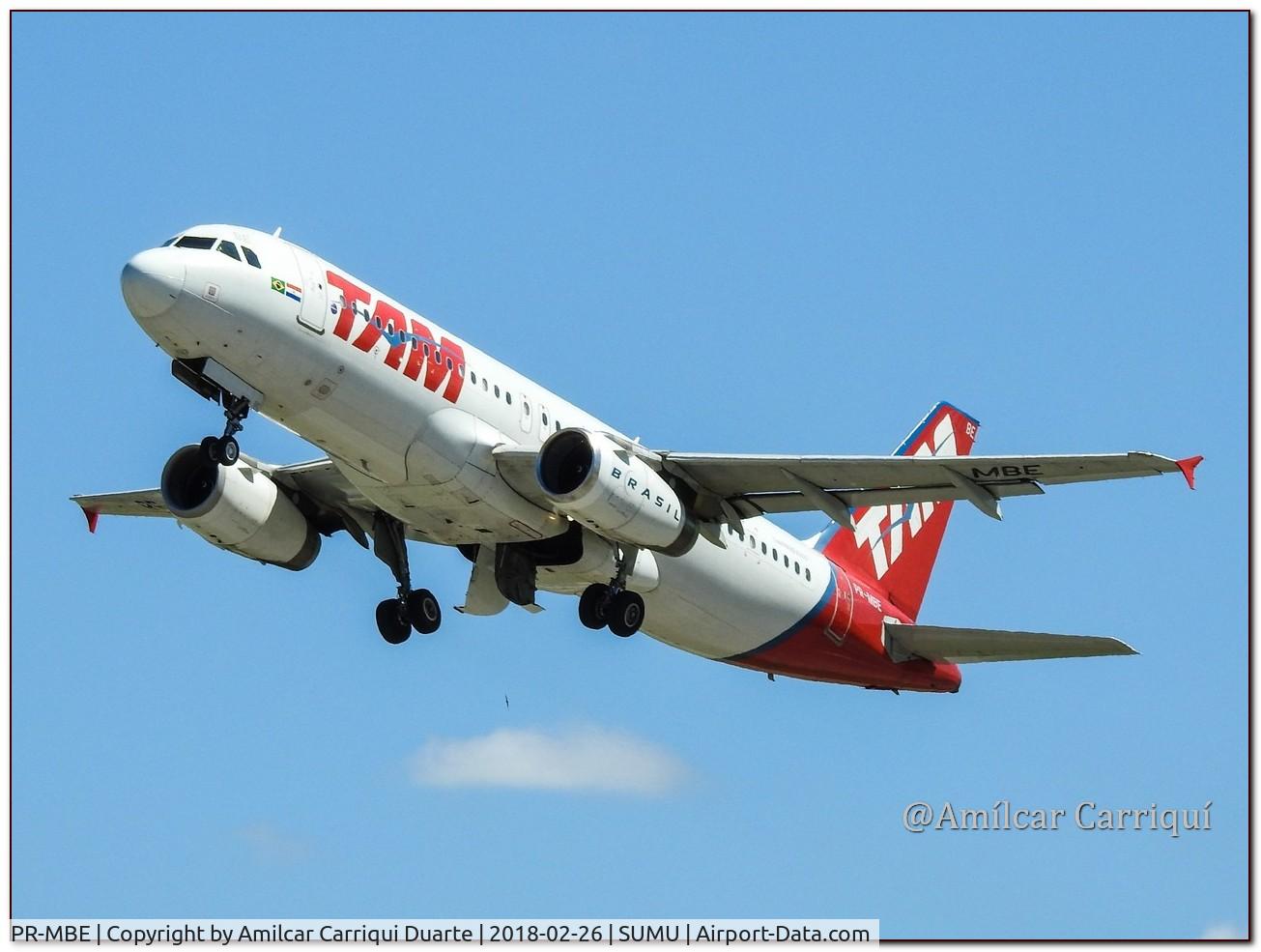 PR-MBE, 2006 Airbus A320-232 C/N 2859, Take Off from SUMU