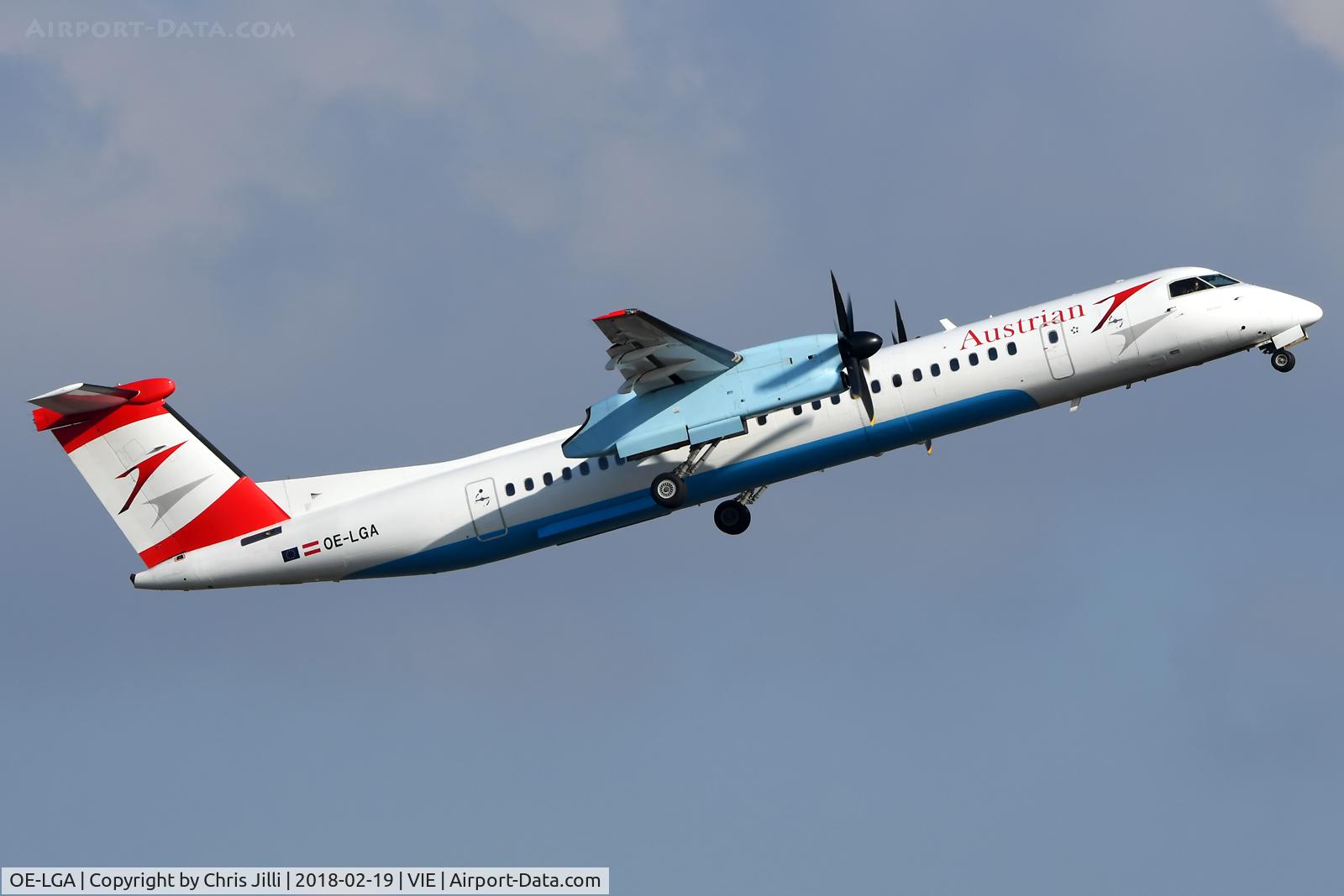 OE-LGA, 1999 De Havilland Canada DHC-8-402Q Dash 8 C/N 4014, Austrian Airlines