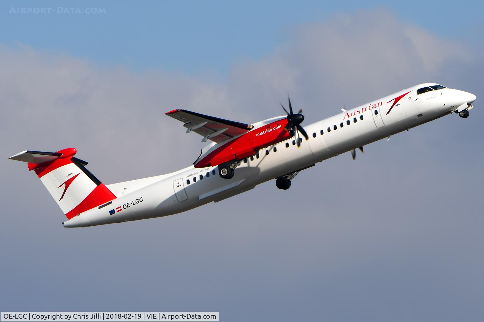 OE-LGC, 2000 De Havilland Canada DHC-8-402Q Dash 8 C/N 4026, Austrian Airlines